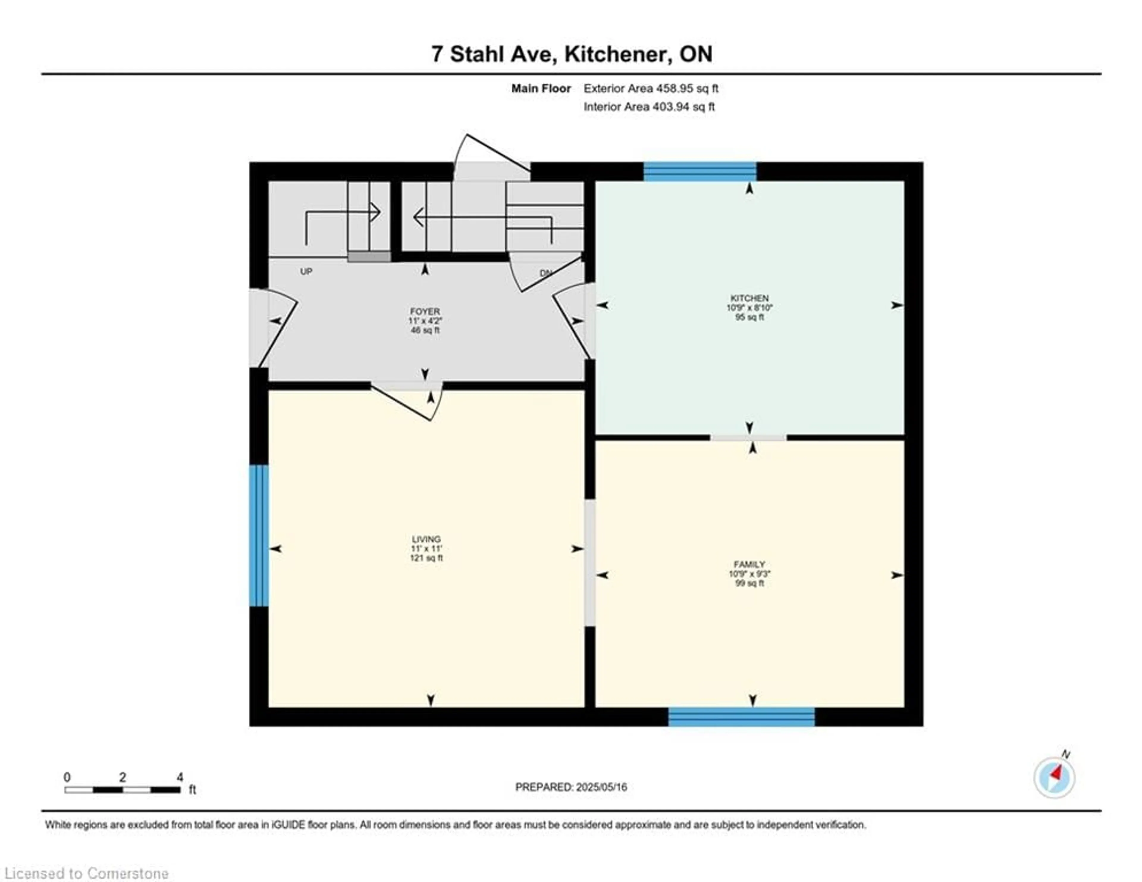 Floor plan for 7 Stahl Ave, Kitchener Ontario N2H 5R5