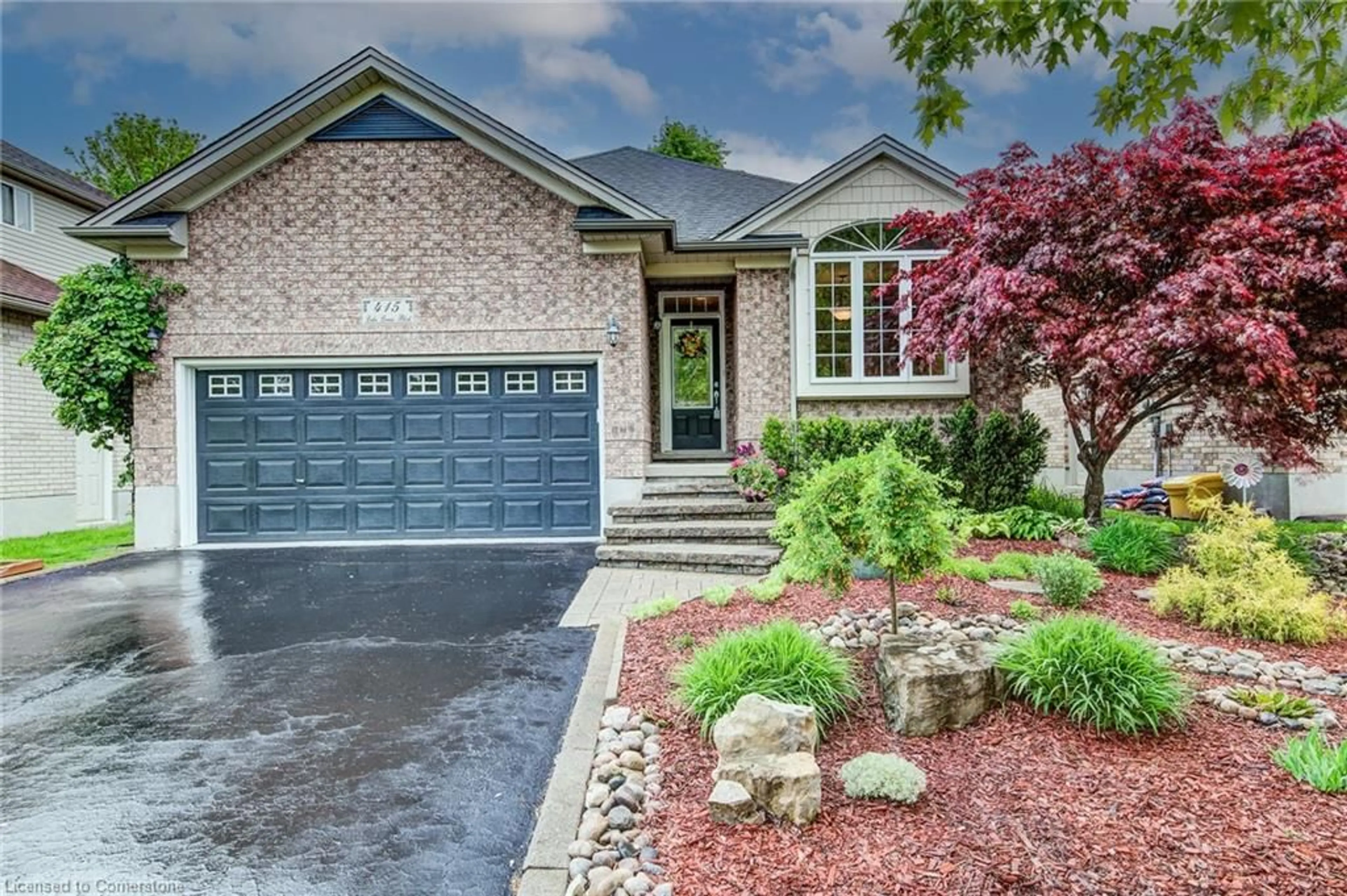 Home with brick exterior material, street for 415 Lake Louise Blvd, Waterloo Ontario N2V 2K4