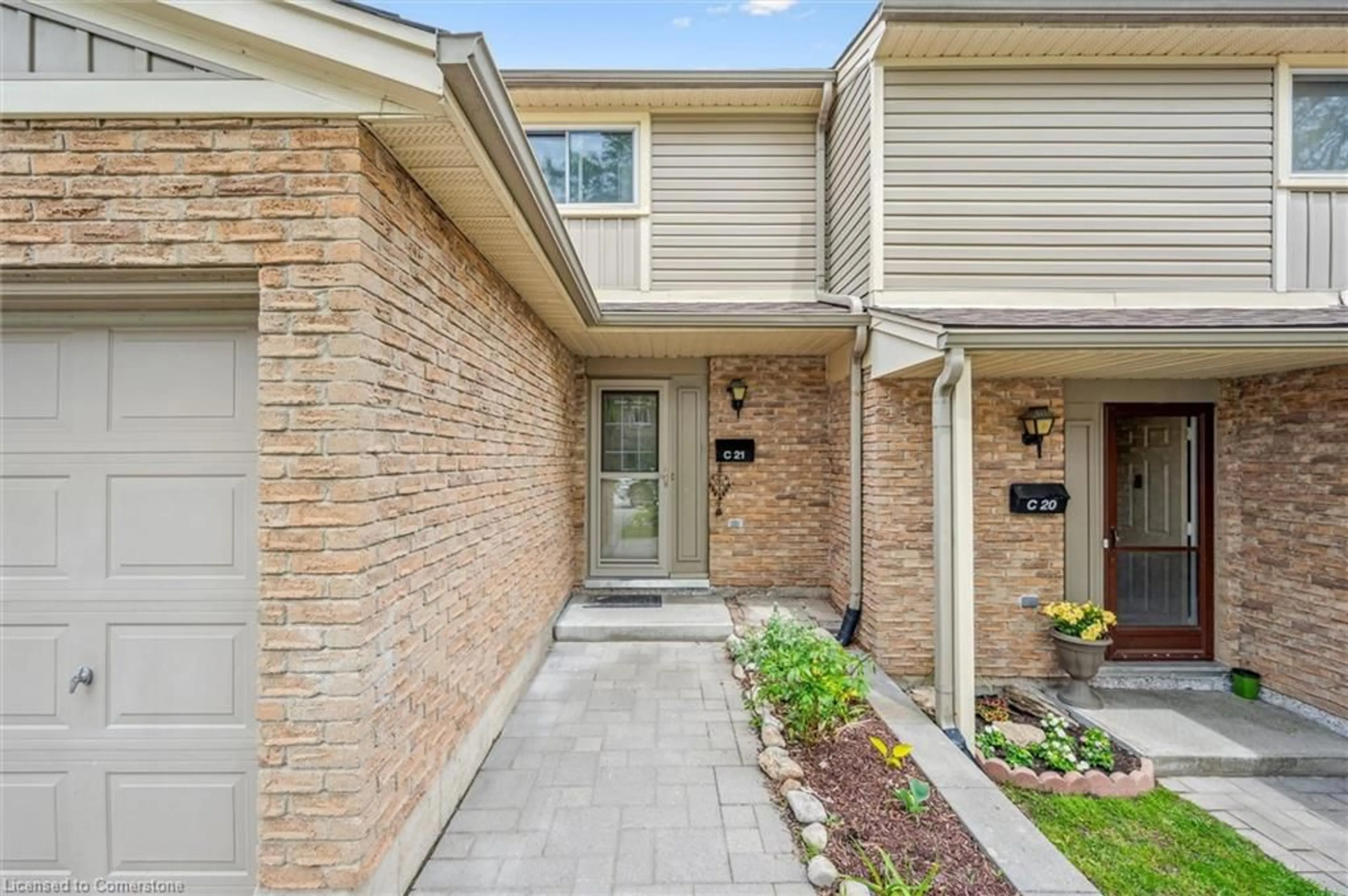 Home with brick exterior material, street for 223 Pioneer Dr #C21, Kitchener Ontario N2P 1L9