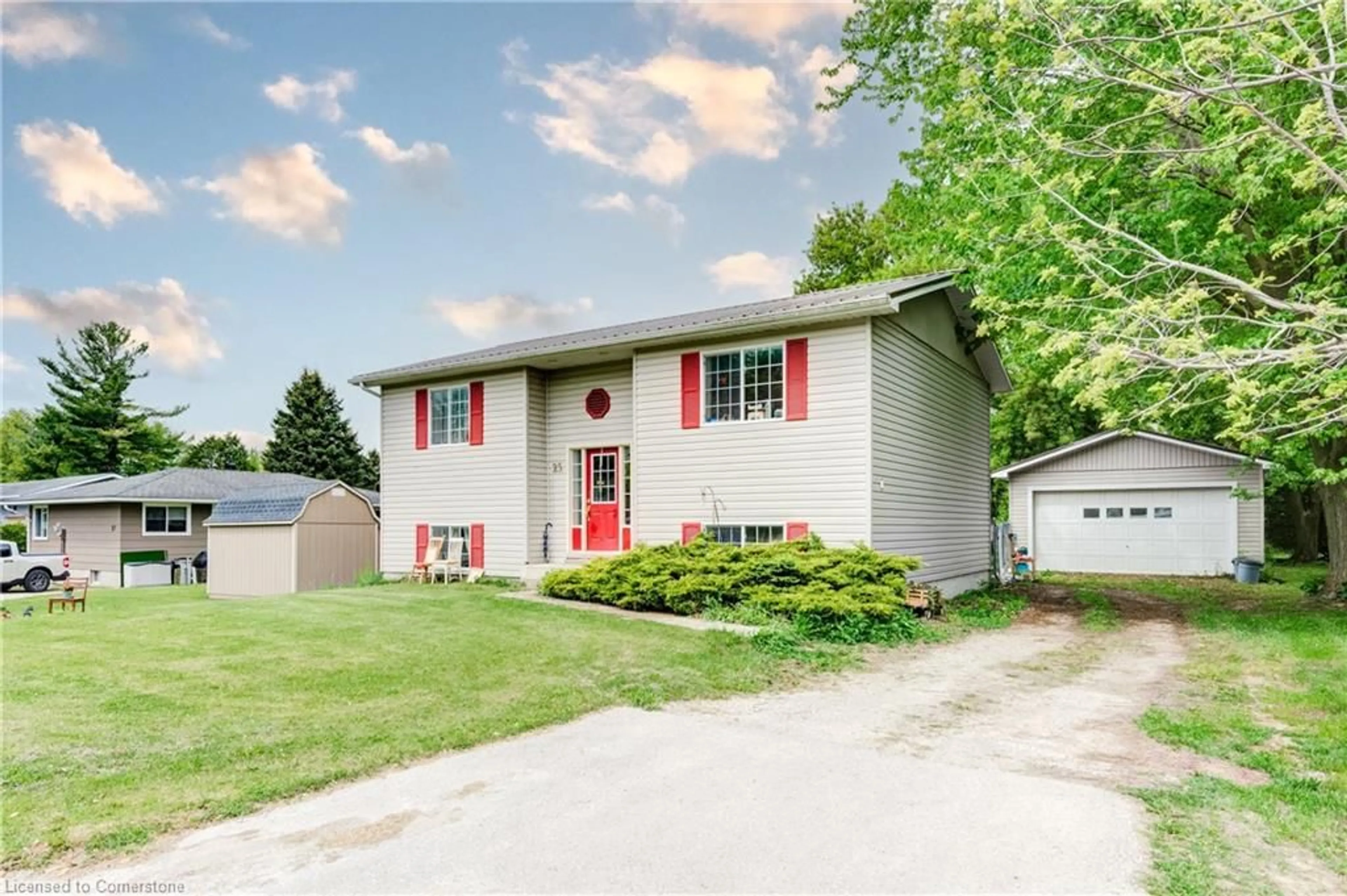 Home with vinyl exterior material, street for 25 North St, Egmondville Ontario N0K 1G0