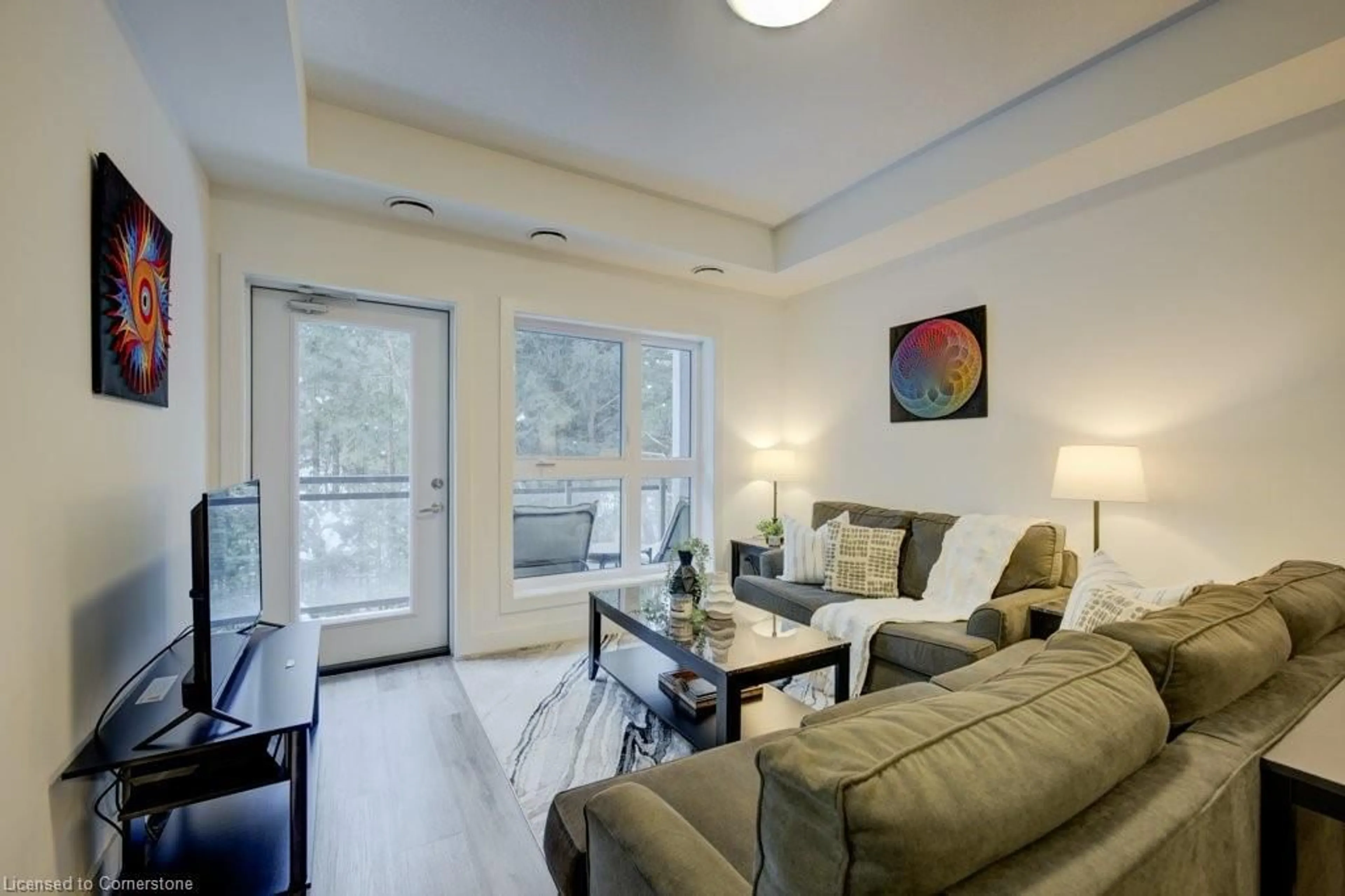 Living room with furniture, unknown for 1201 Lackner Pl #308, Kitchener Ontario N2A 0L4
