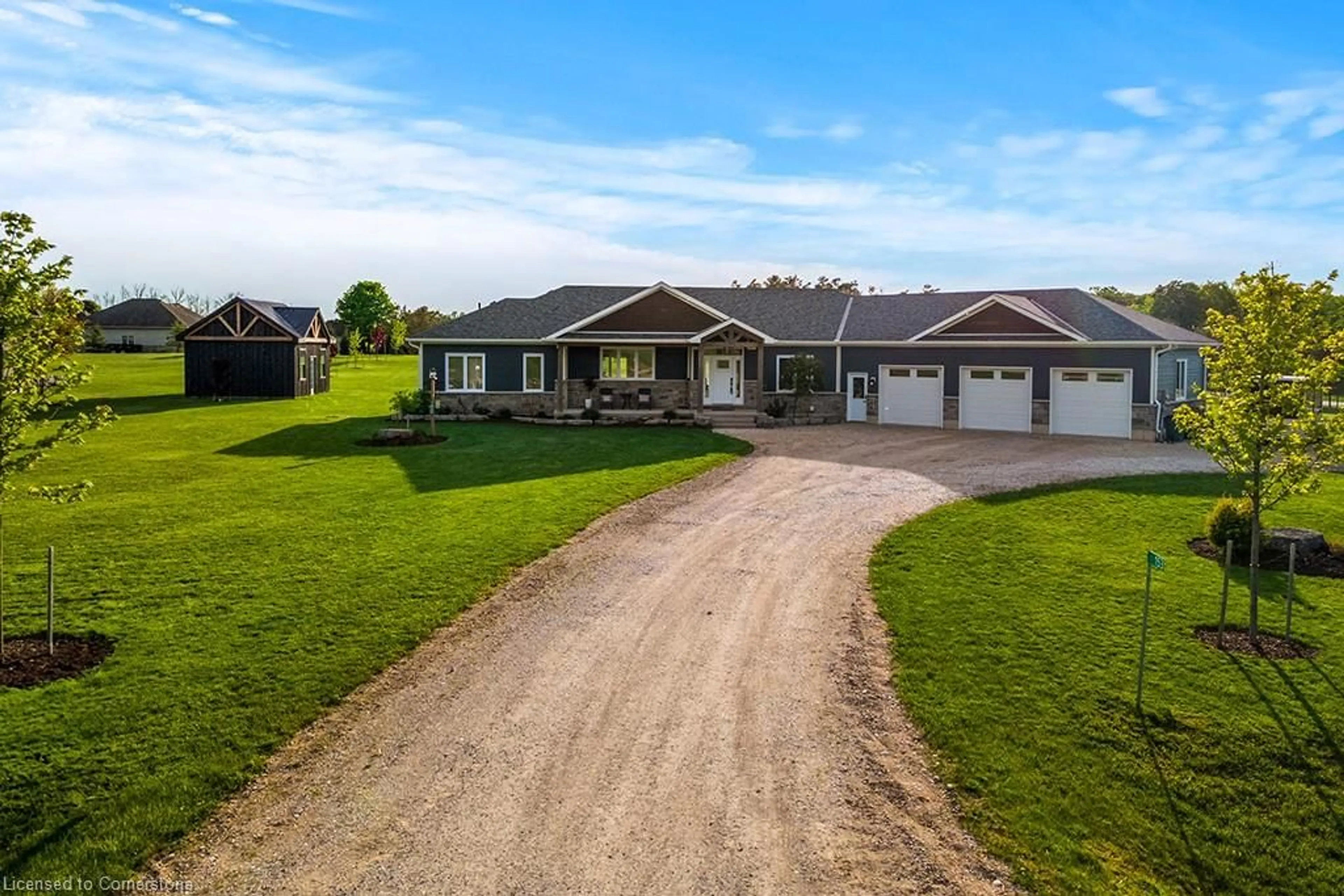 A pic from outside/outdoor area/front of a property/back of a property/a pic from drone, street for 153 Marshall Heights Rd, Durham Ontario N0G 1R0