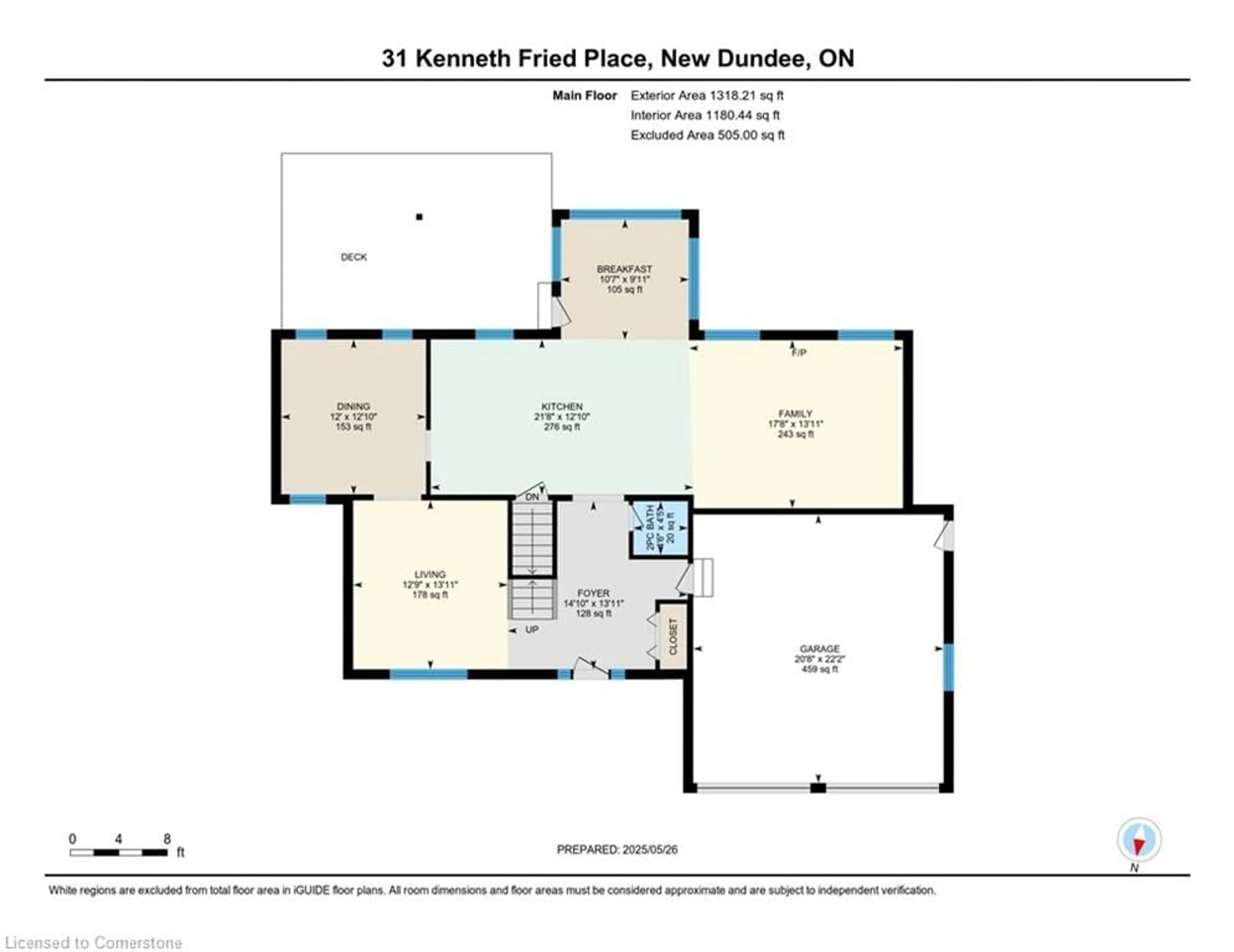 Floor plan for 31 Kenneth Fried Pl, New Dundee Ontario N0B 2E0