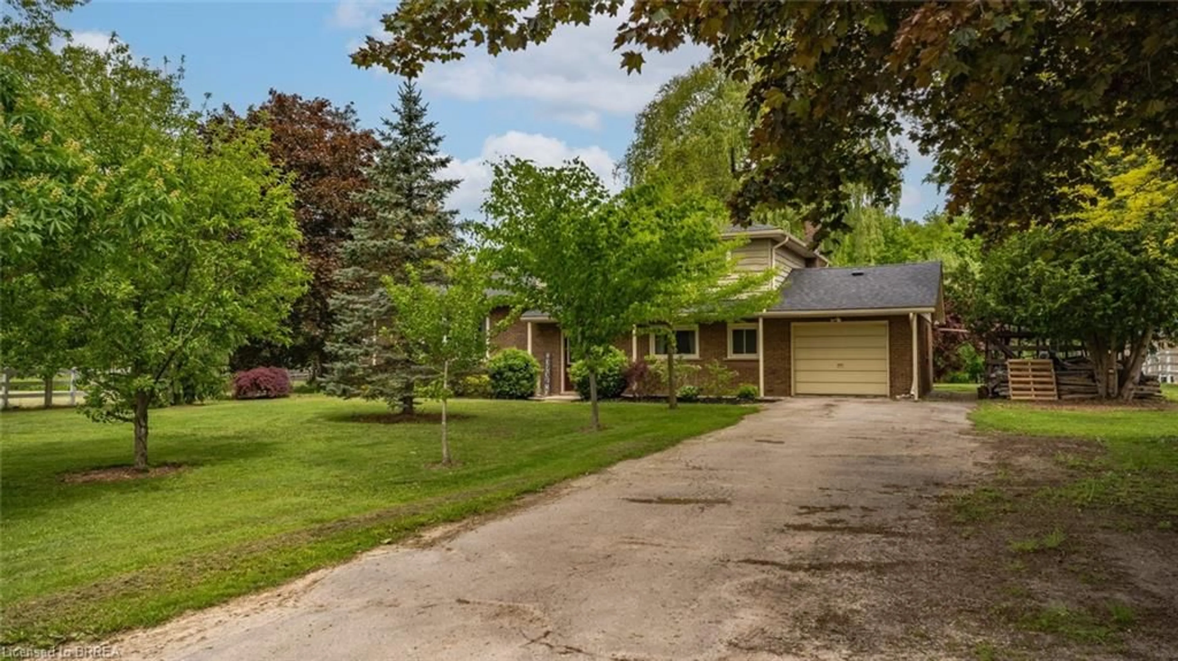 A pic from outside/outdoor area/front of a property/back of a property/a pic from drone, street for 56 Fifth Concession Rd, Burford Ontario N0A 1A0