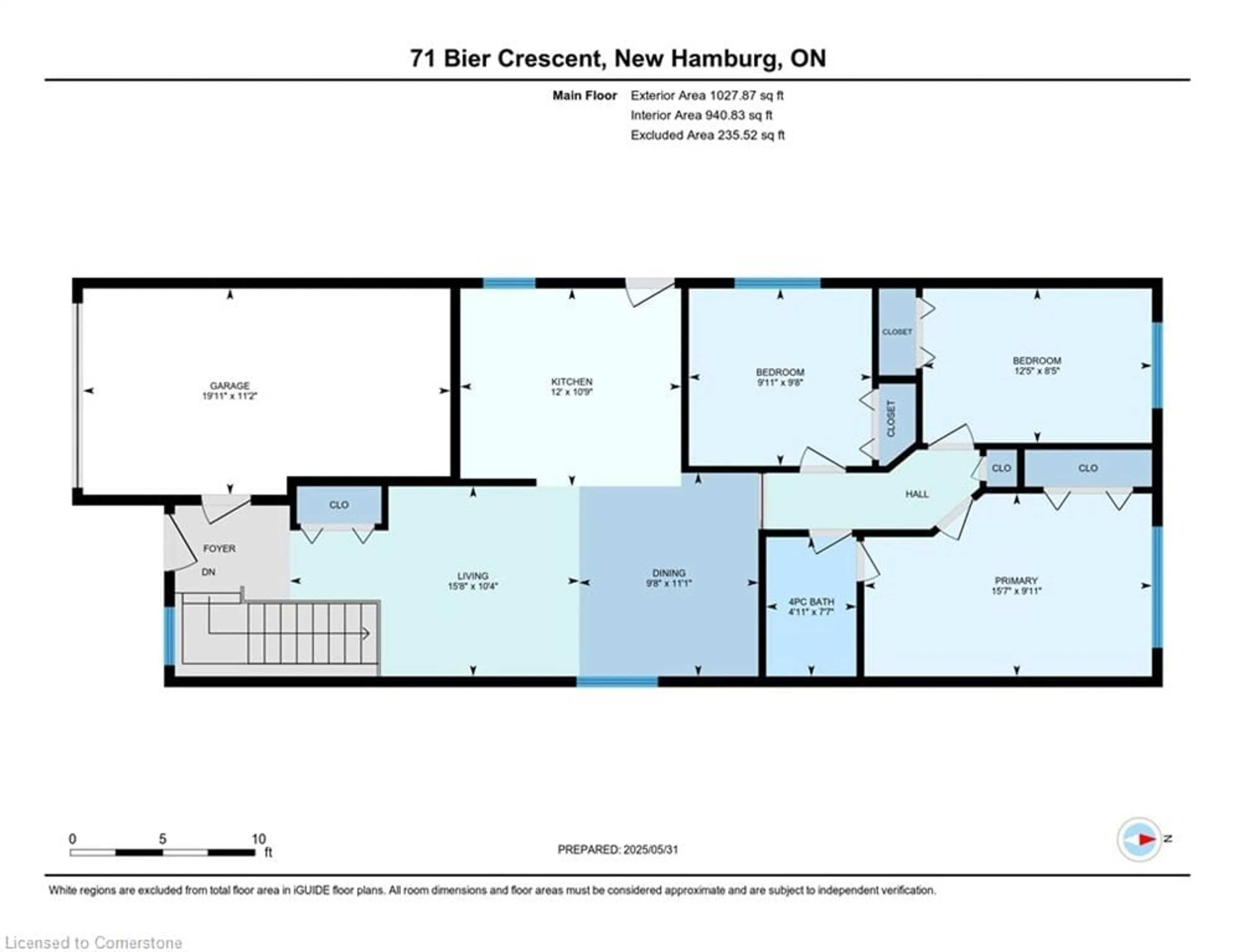 Floor plan for 71 Bier Cres, New Hamburg Ontario N3A 1Y3