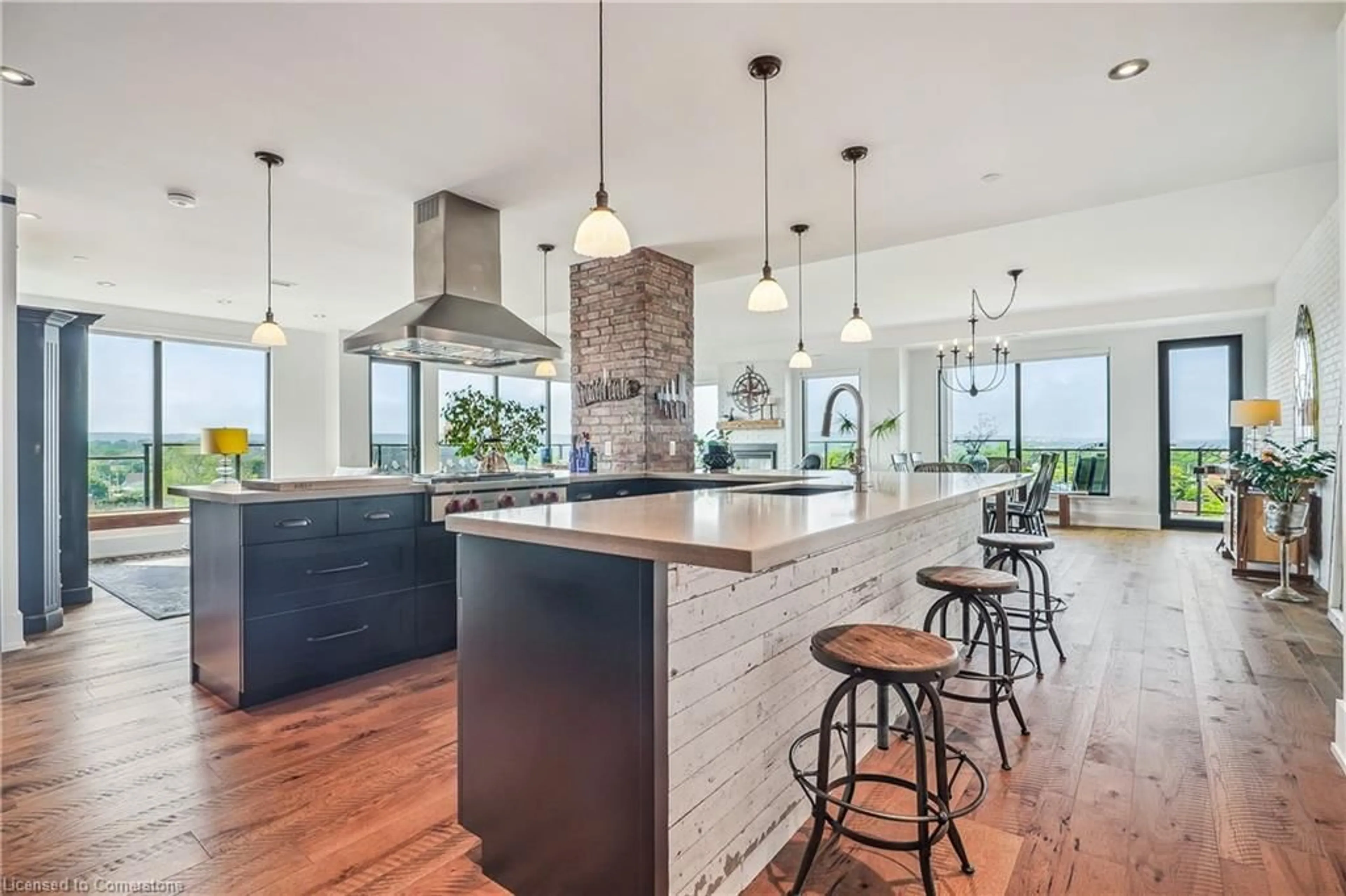 Open concept kitchen, unknown for 181 James St #PH1, Hamilton Ontario L8R 2K9
