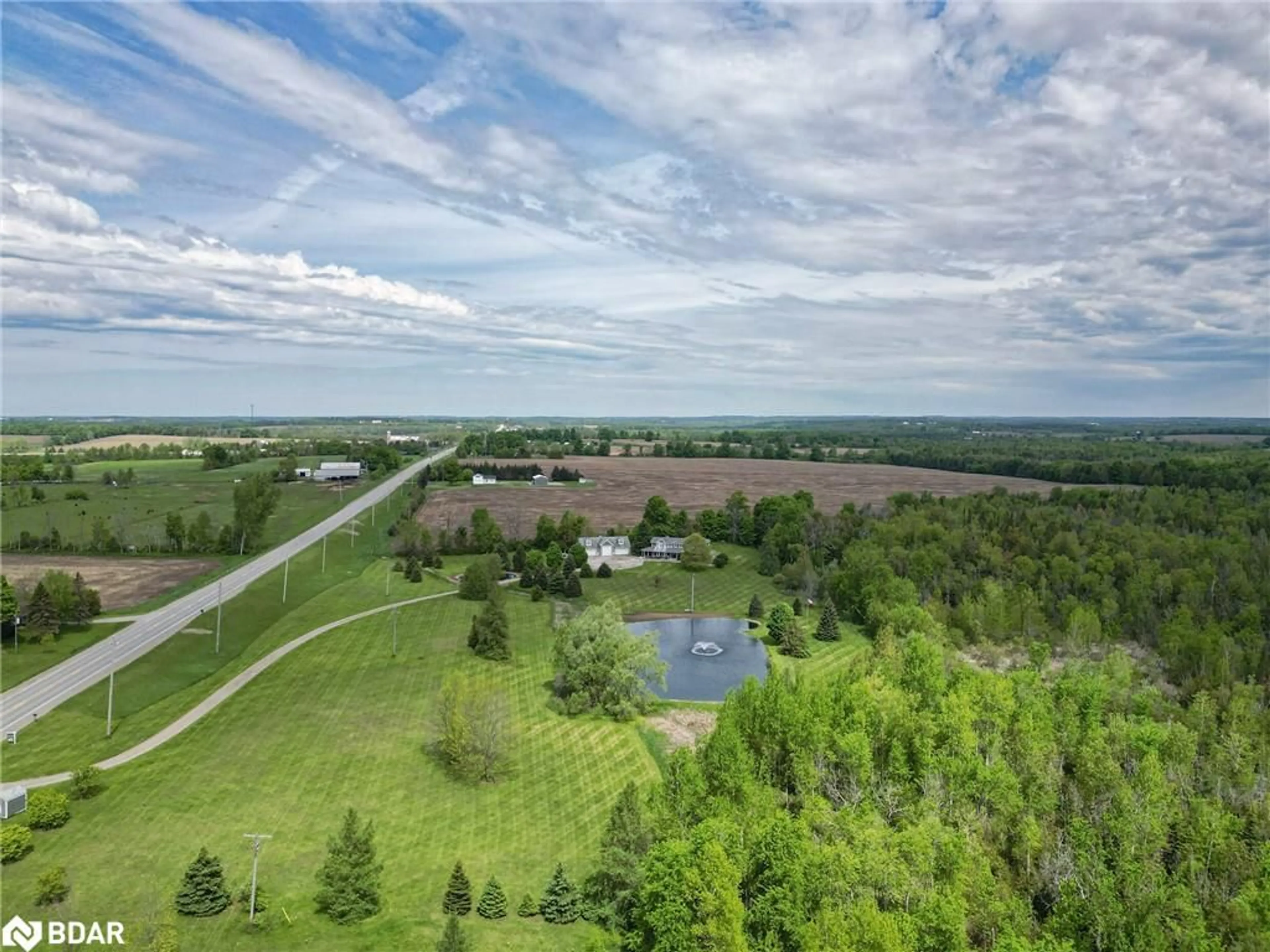A pic from outside/outdoor area/front of a property/back of a property/a pic from drone, water/lake/river/ocean view for 5169 Wellington Rd 125 Rd, Erin Ontario L7J 2L8