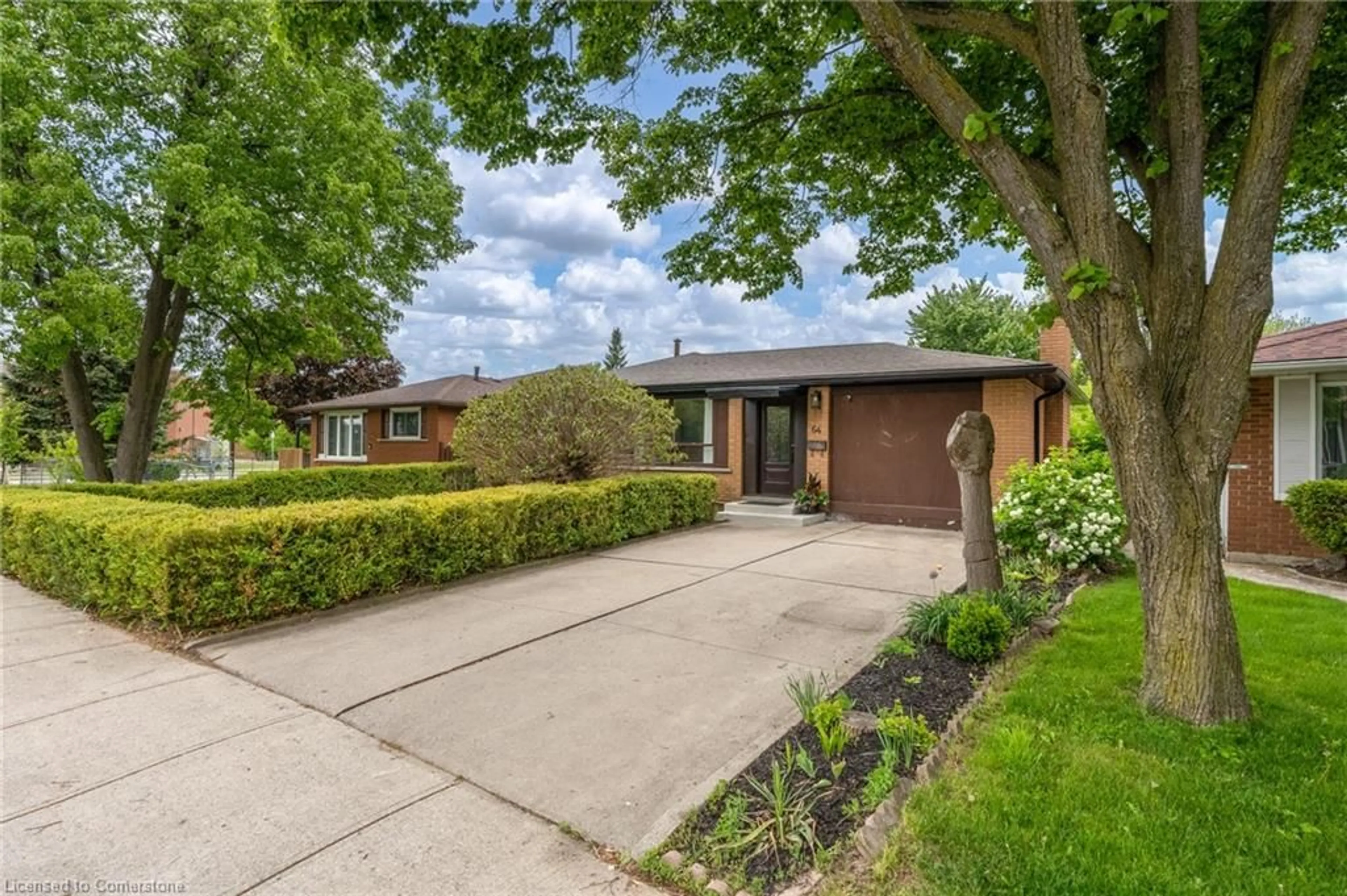 Home with brick exterior material, street for 64 Dartford Pl, Hamilton Ontario L8V 4M4