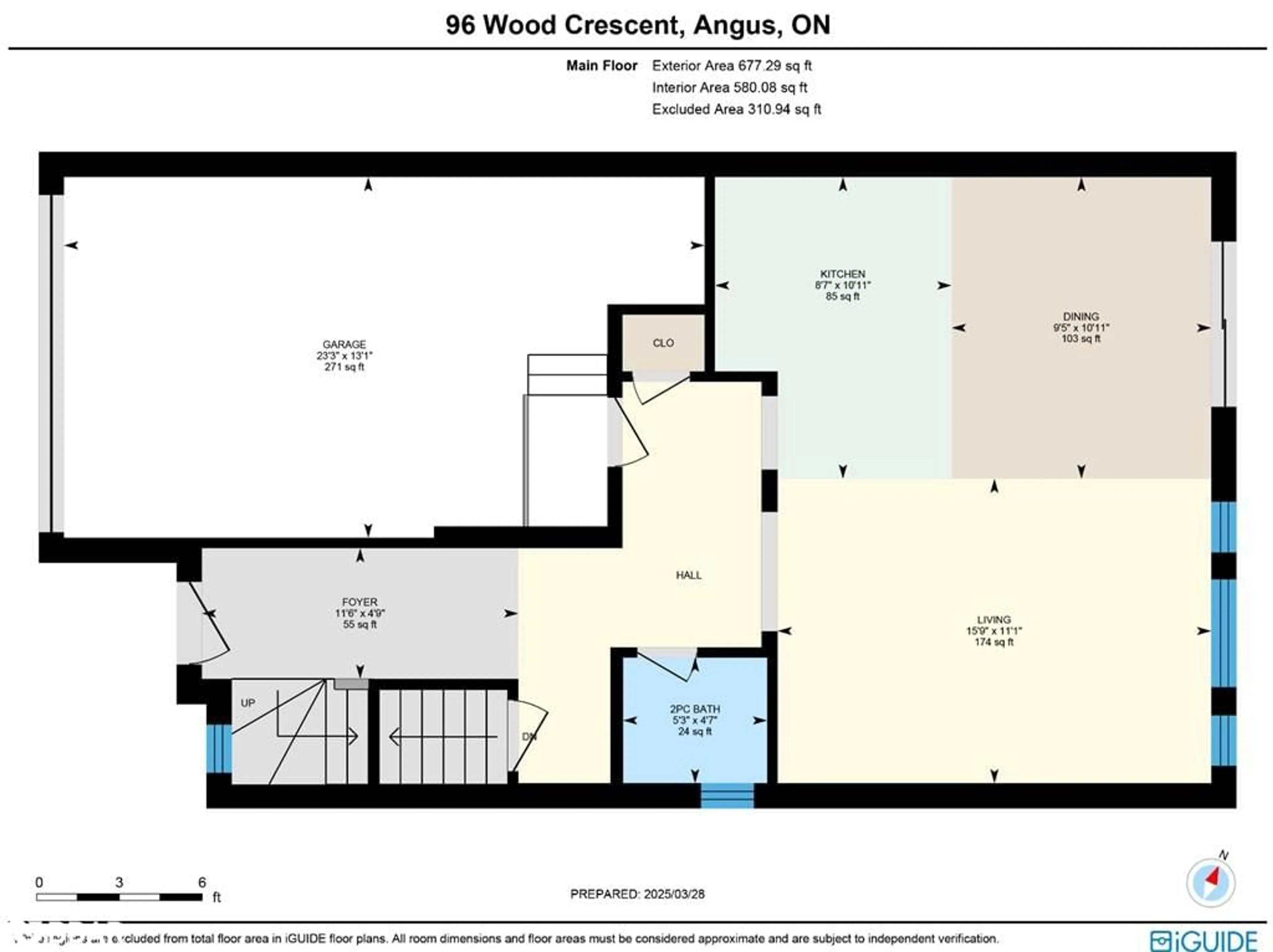 Floor plan for 96 Wood Cres, Angus Ontario L3W 0M5