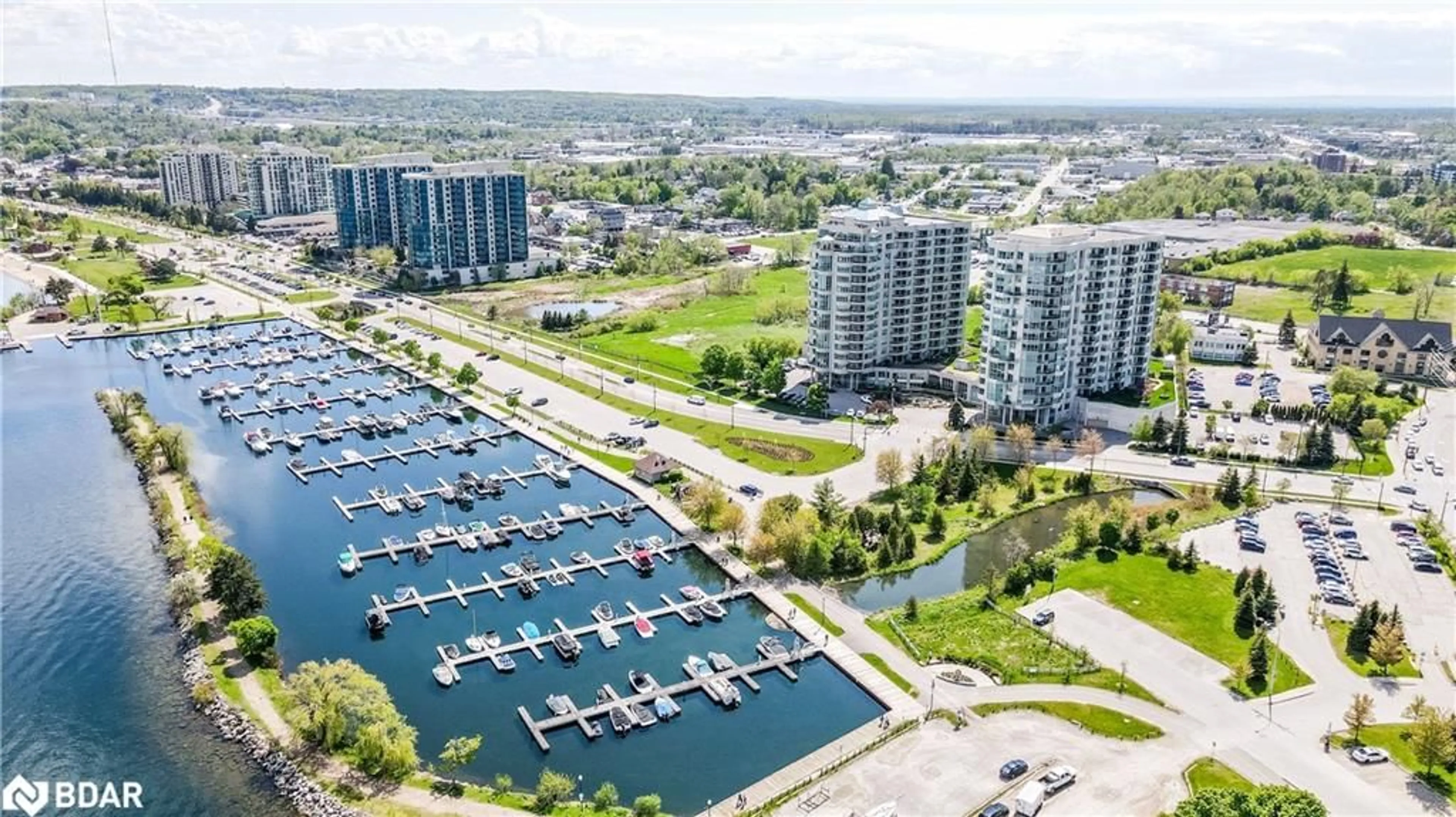 A pic from outside/outdoor area/front of a property/back of a property/a pic from drone, water/lake/river/ocean view for 6 Toronto St, Barrie Ontario L4N 9R2