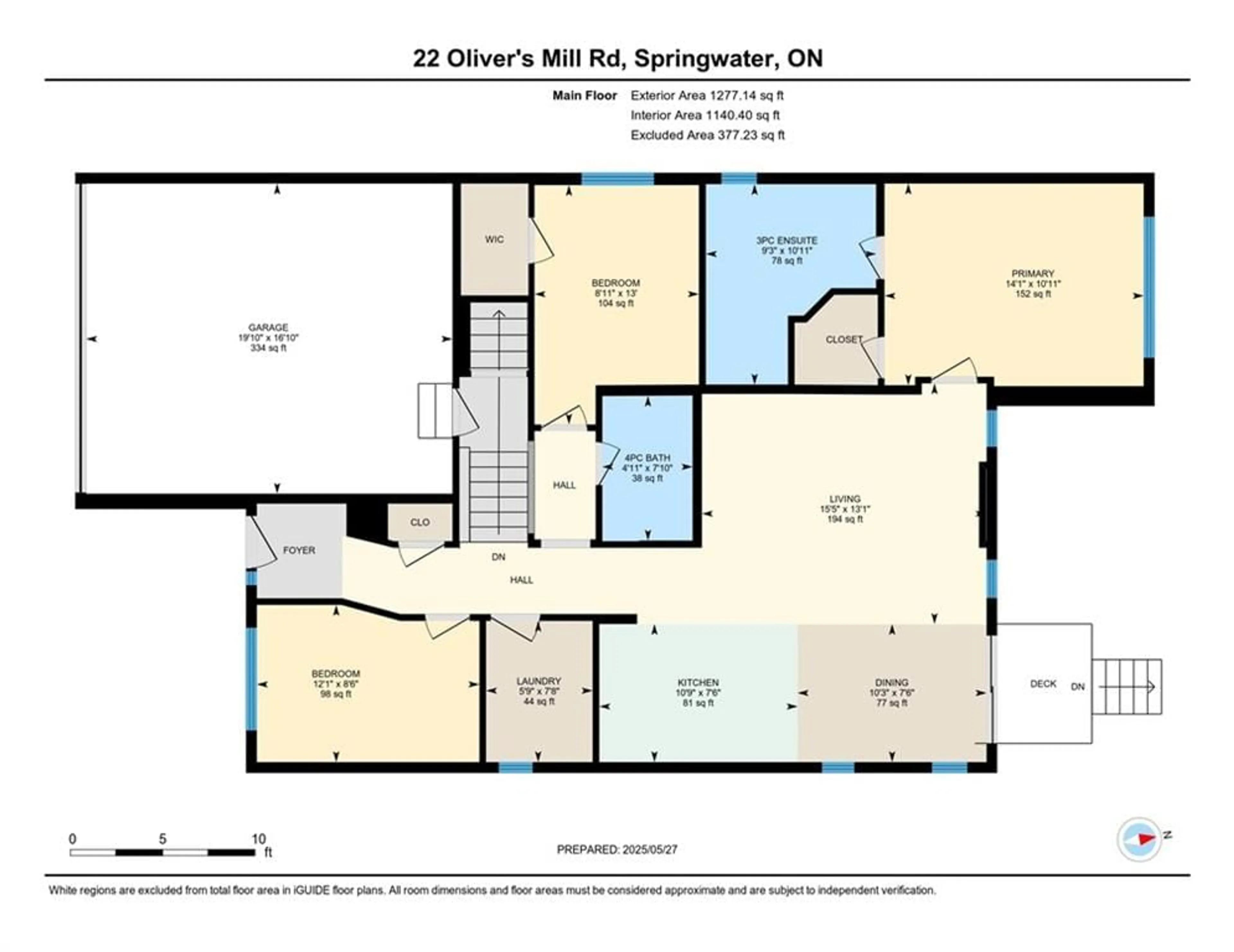 Floor plan for 22 Oliver's Mill Road Rd, Springwater Ontario L9X 0S8