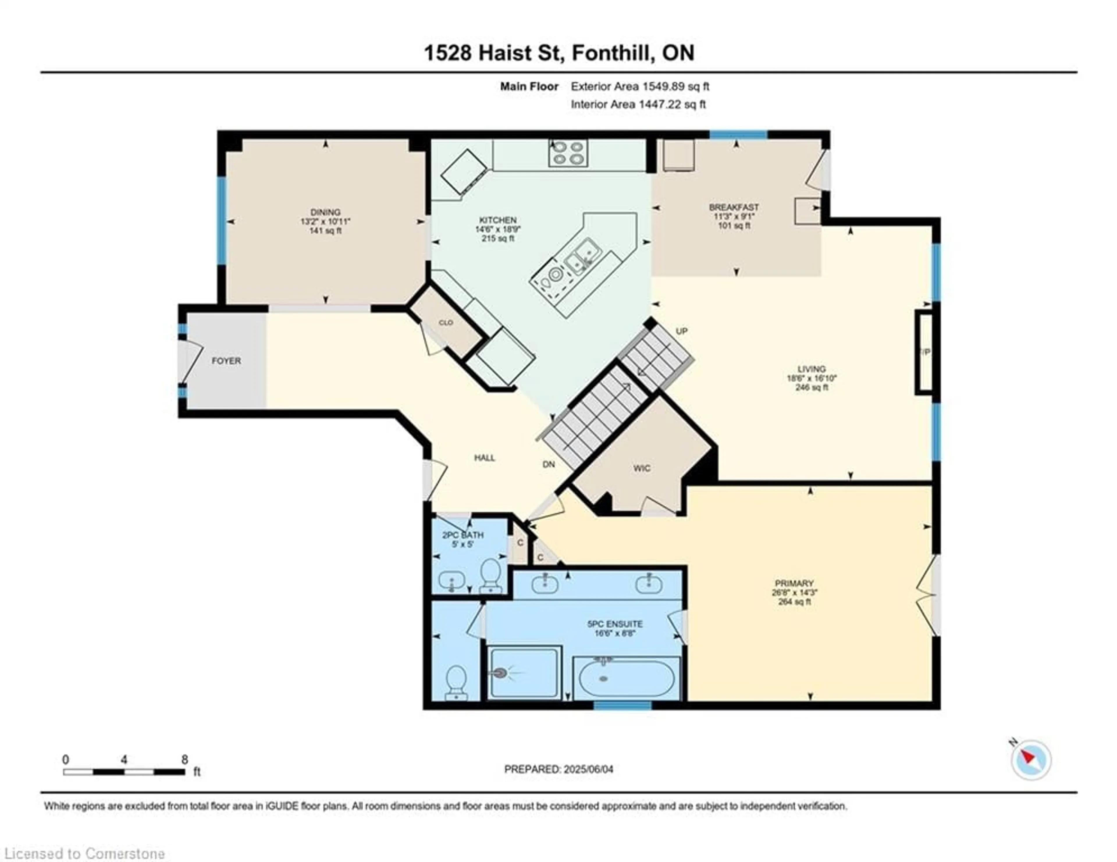 Floor plan for 1528 Haist St, Fonthill Ontario L0S 1E5
