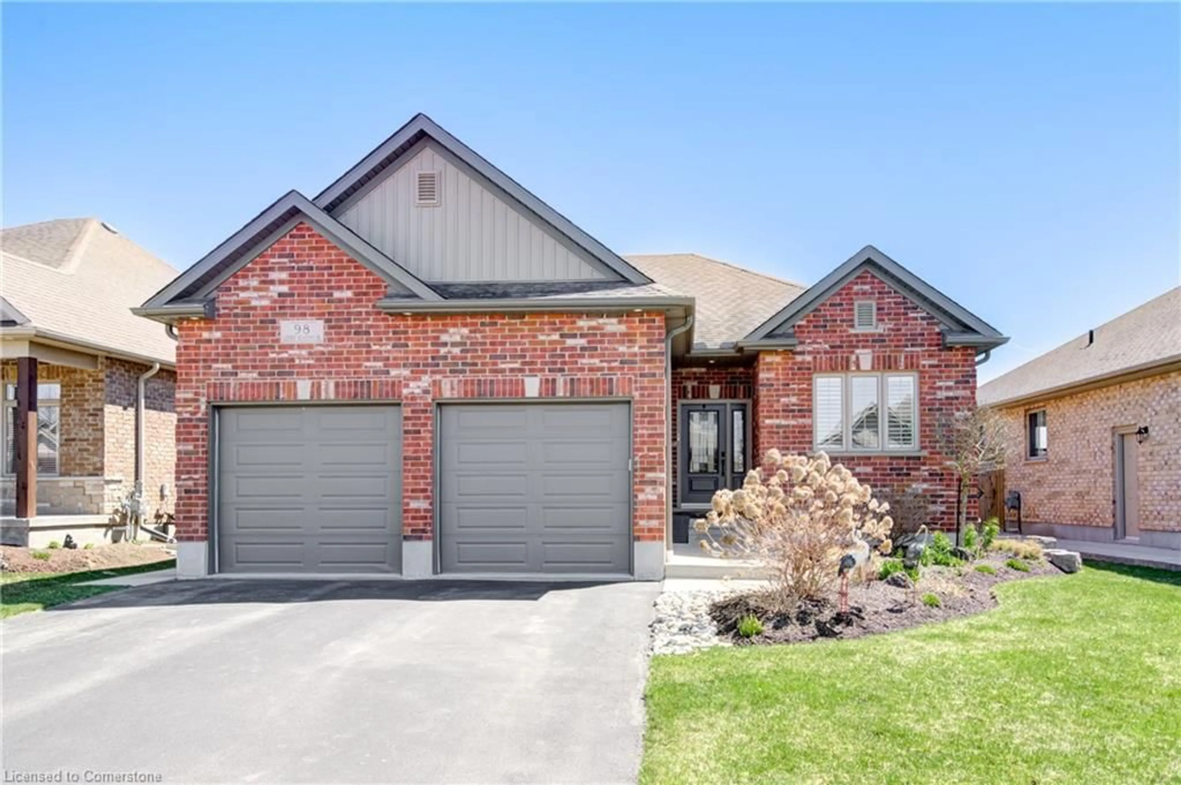 Home with brick exterior material, street for 98 Gerber Meadows Dr, Wellesley Ontario N0B 2T0