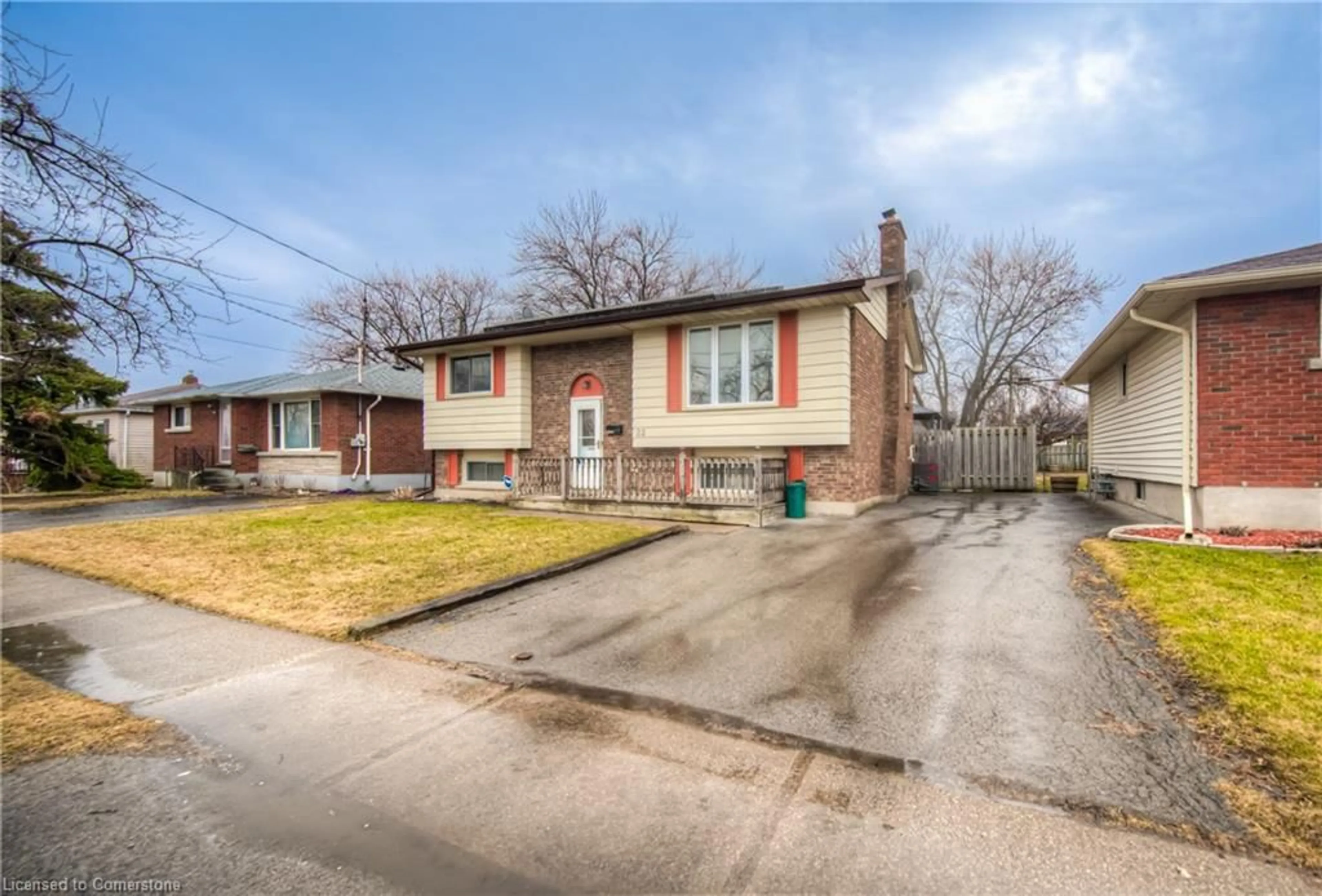Home with brick exterior material, street for 22 Battersea Ave, St. Catharines Ontario L2P 1L7