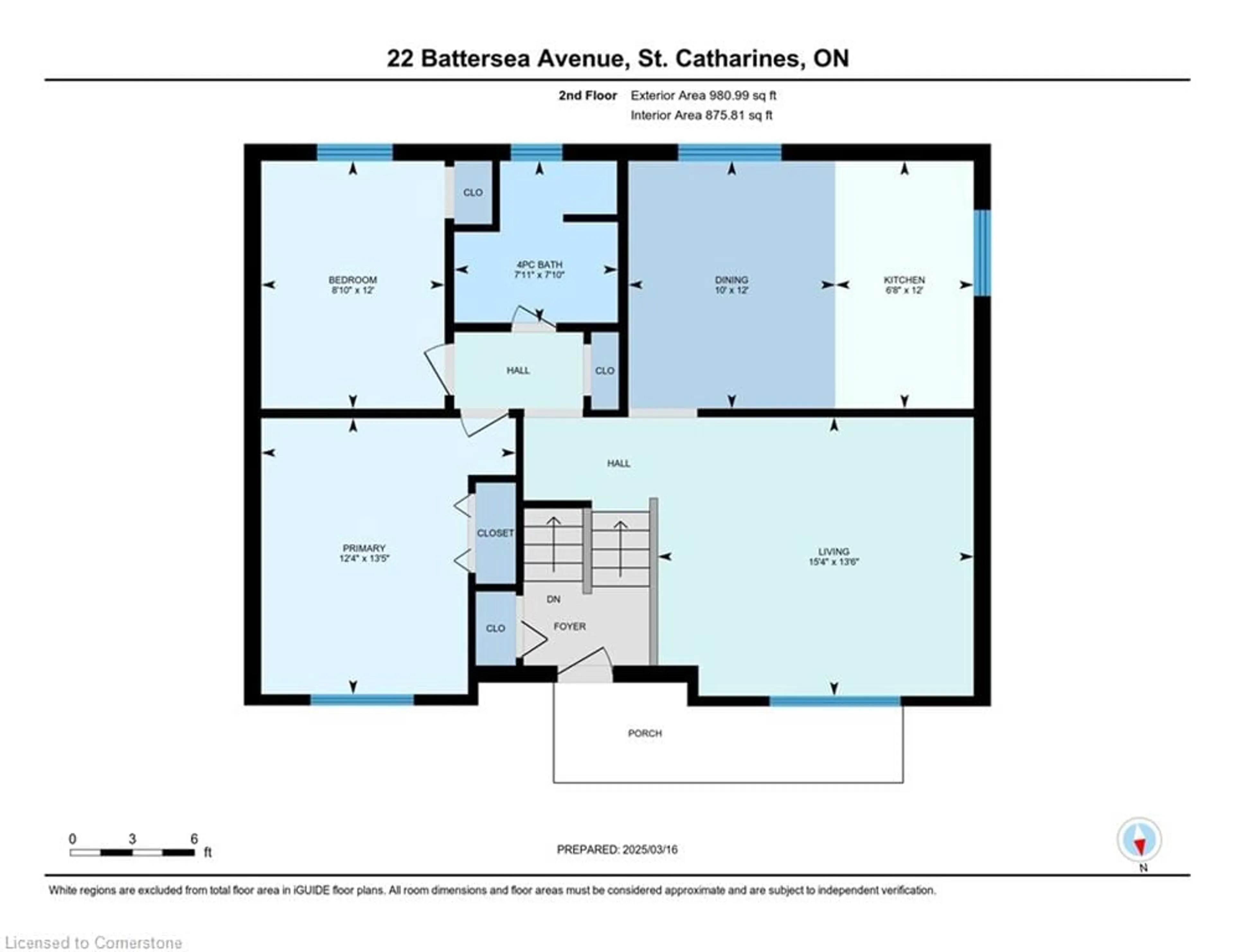 Floor plan for 22 Battersea Ave, St. Catharines Ontario L2P 1L7