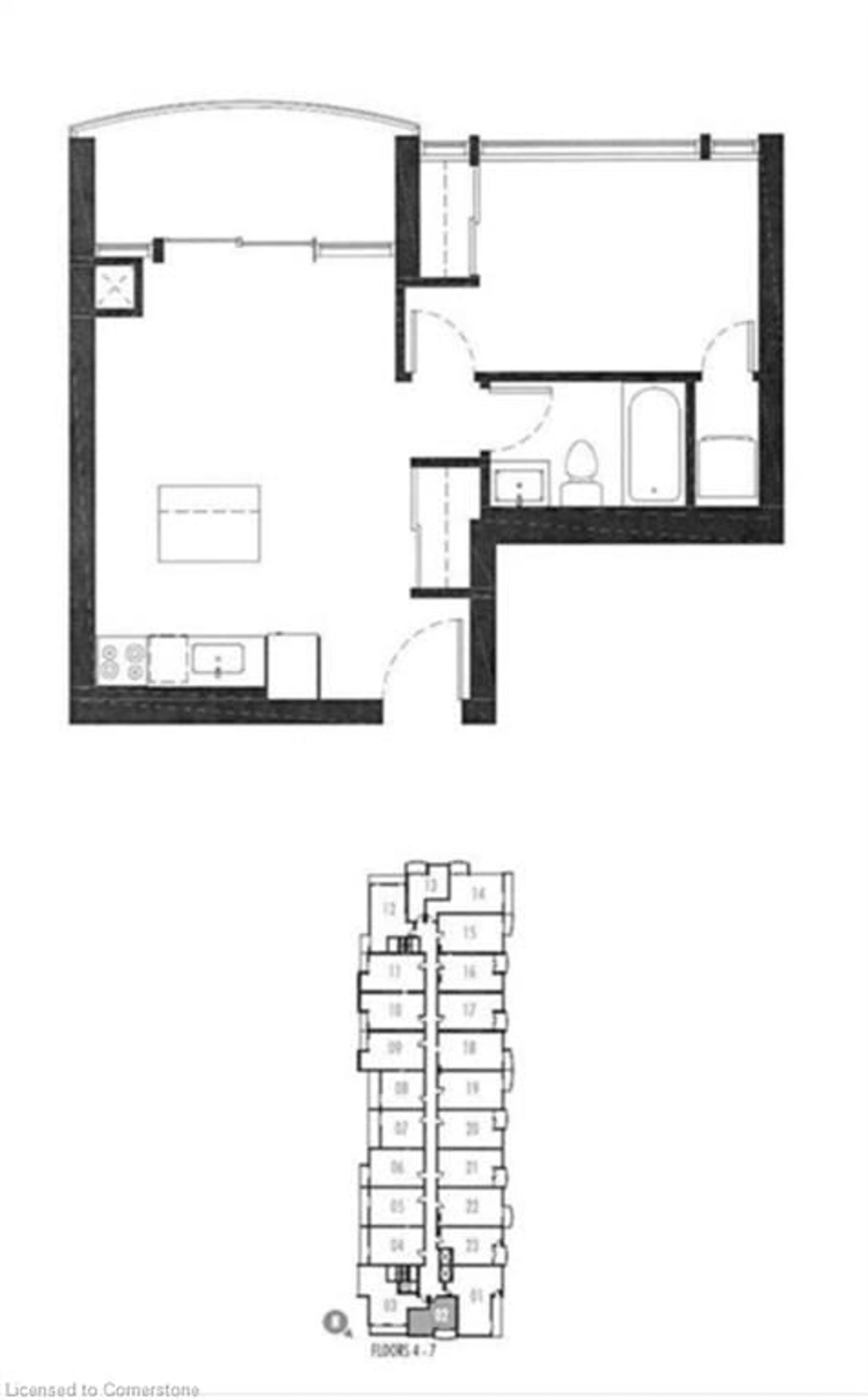 Floor plan for 7711 Green Vista Gate #702, Niagara Falls Ontario L2G 0Y9