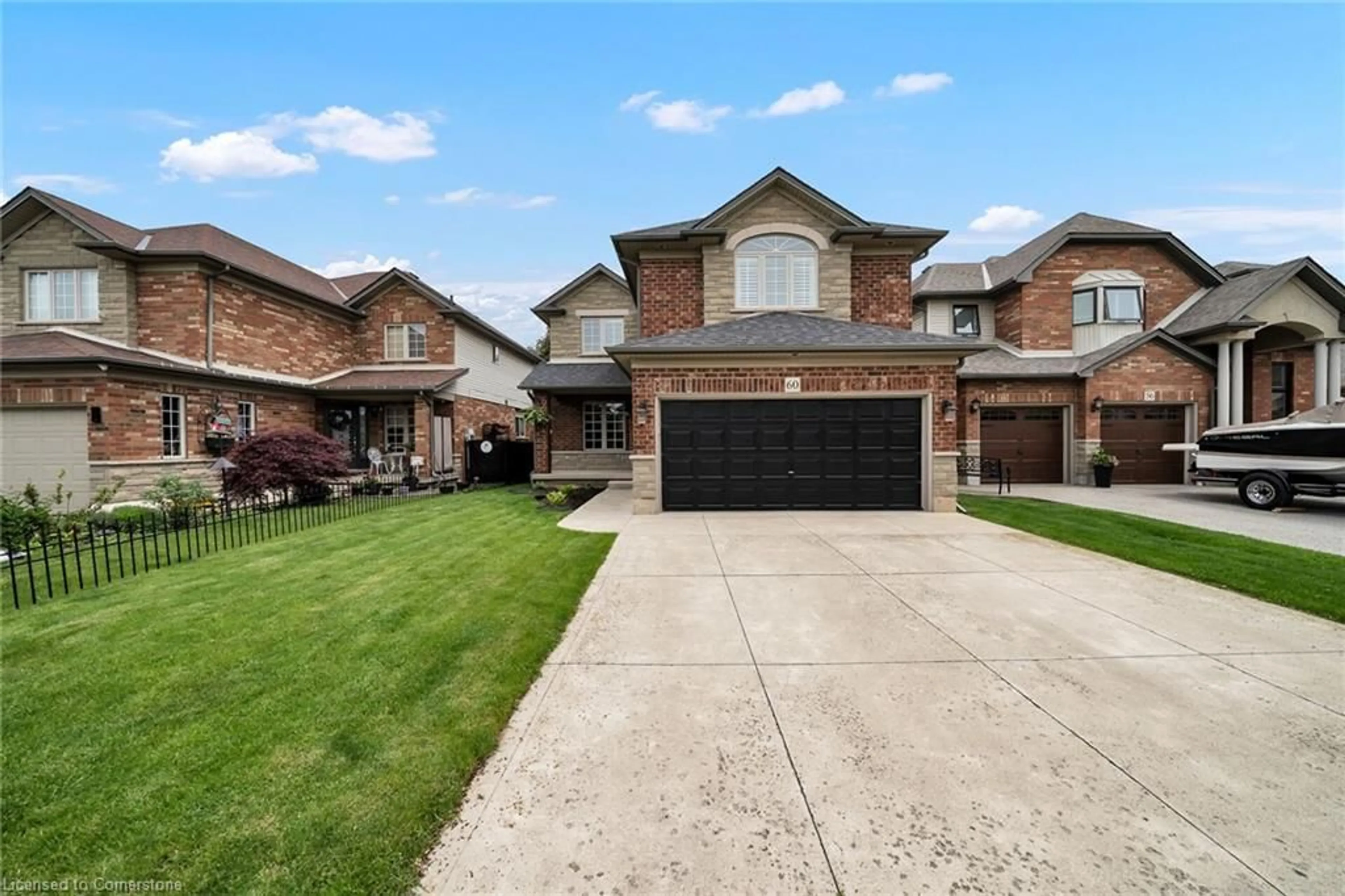 Home with brick exterior material, street for 60 Benziger Lane, Stoney Creek Ontario L8E 6B6