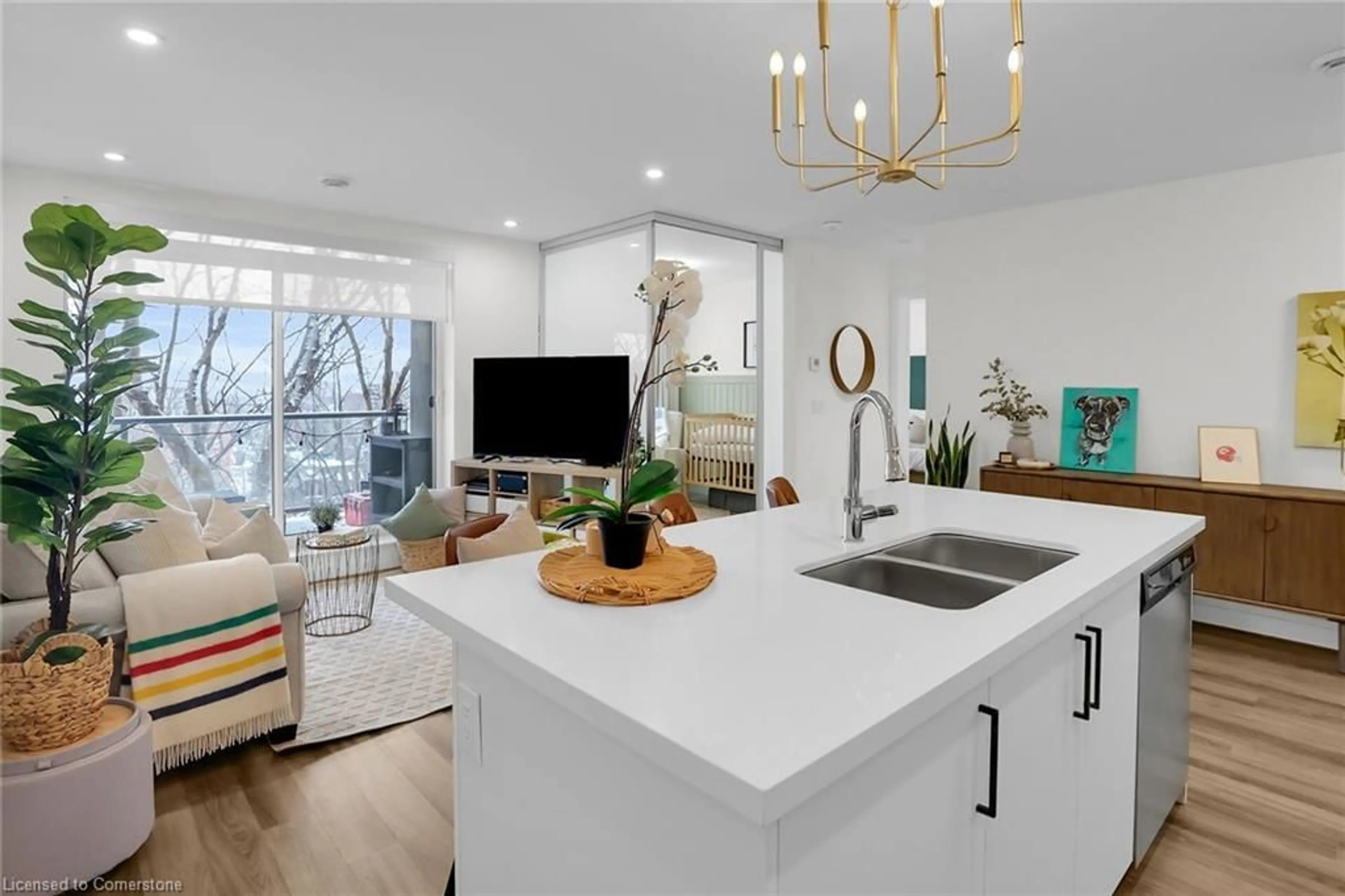 Open concept kitchen, unknown for 479 Charlton Avenue East Ave #106, Hamilton Ontario L8N 0B4