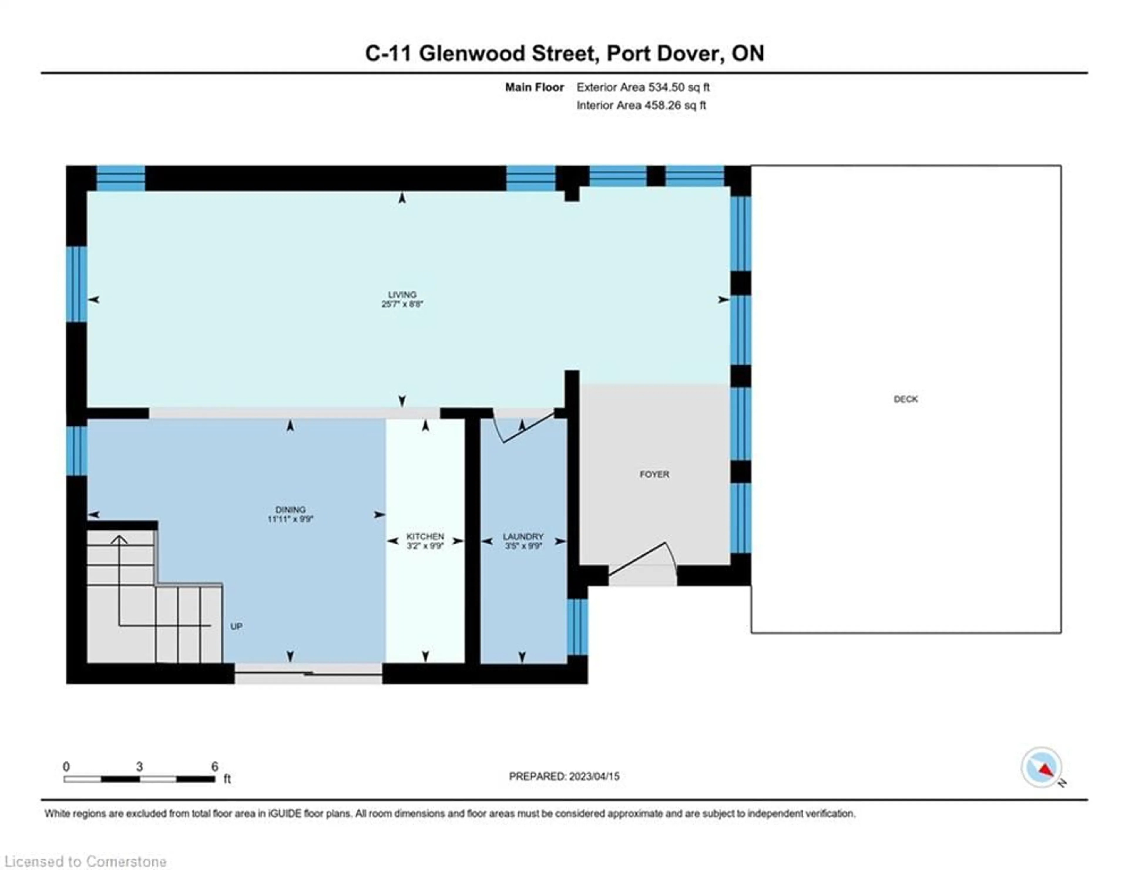 Floor plan for 11 Glenwood St #C, Port Dover Ontario N0E 1N0