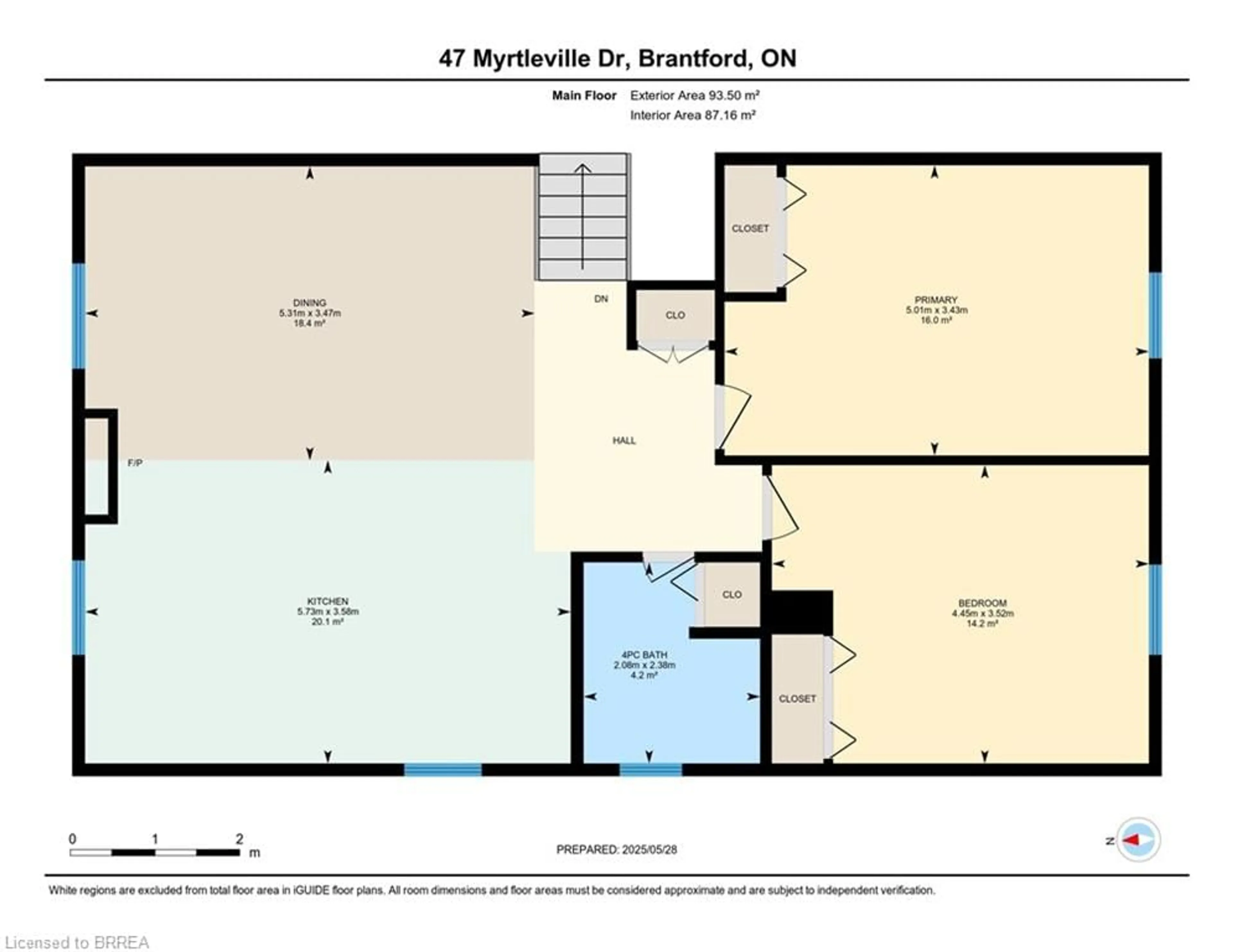 Floor plan for 47 Myrtleville Dr, Brantford Ontario N3V 1C1