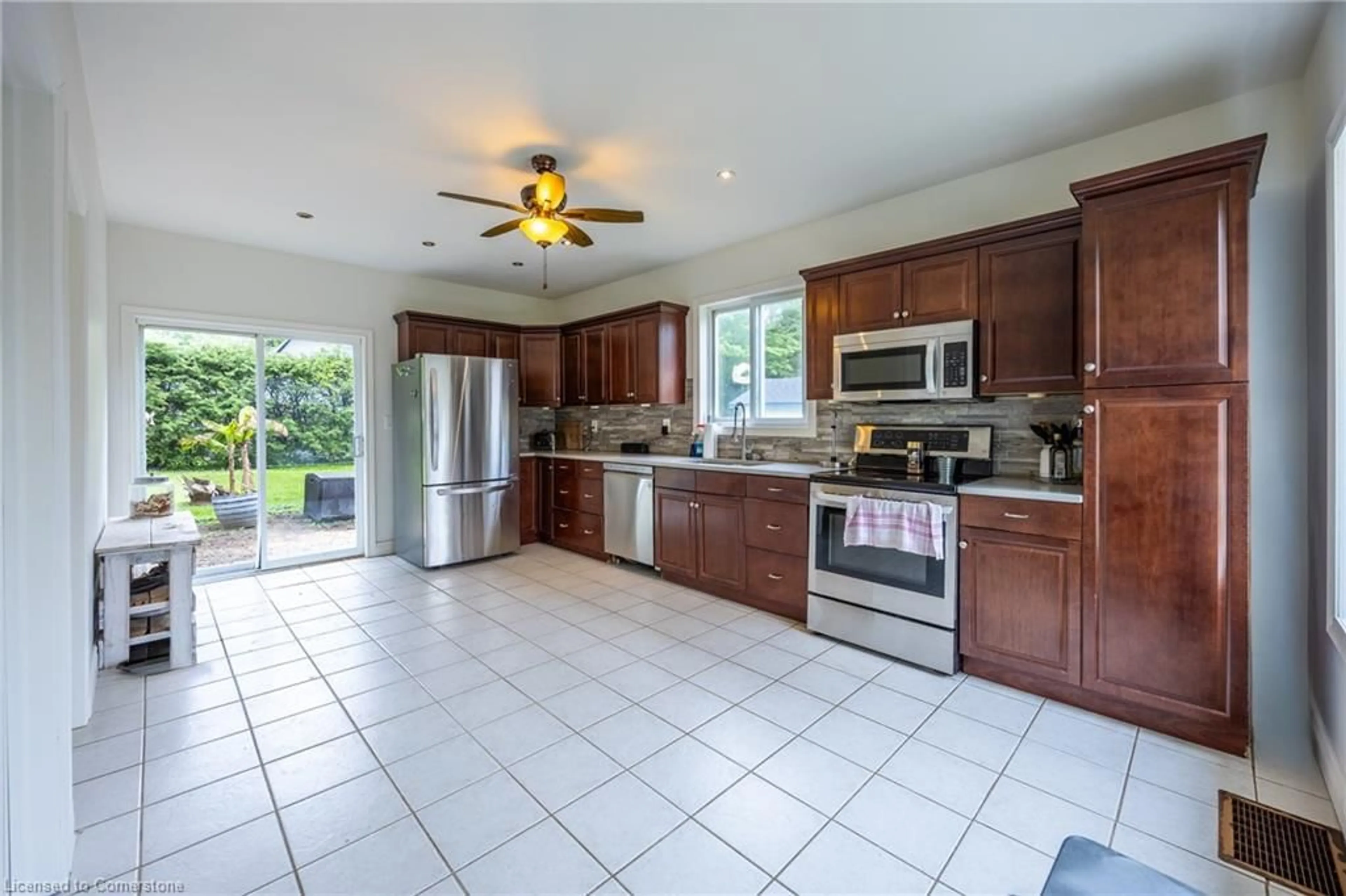 Open concept kitchen, ceramic/tile floor for 263 Main St, Otterville Ontario N0J 1R0