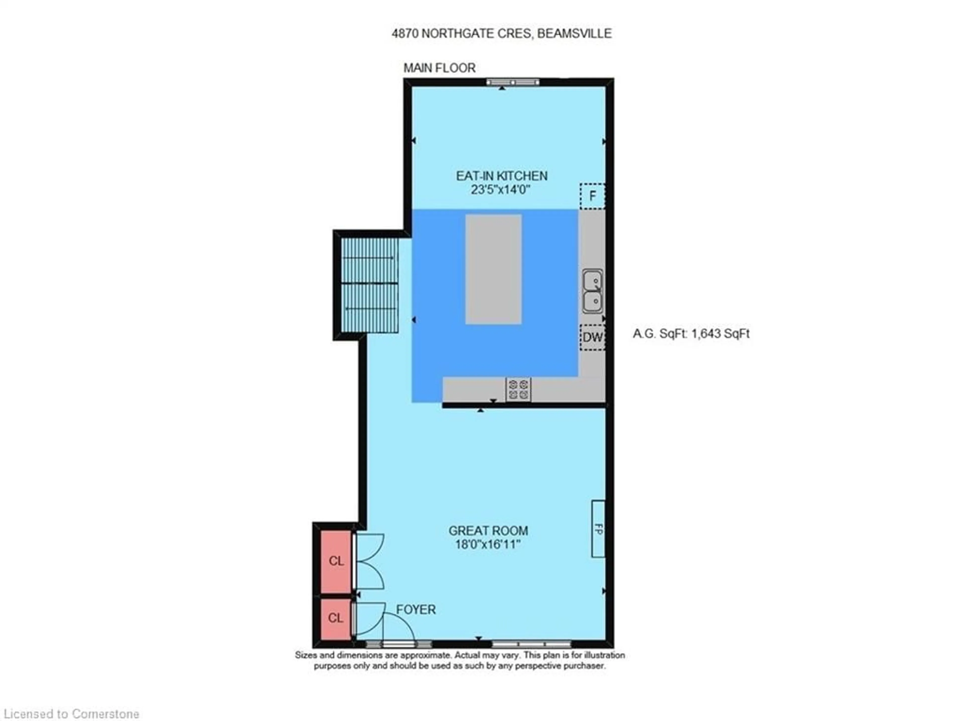 Floor plan for 4870 Northgate Crescent Cres, Beamsville Ontario L0R 1B9