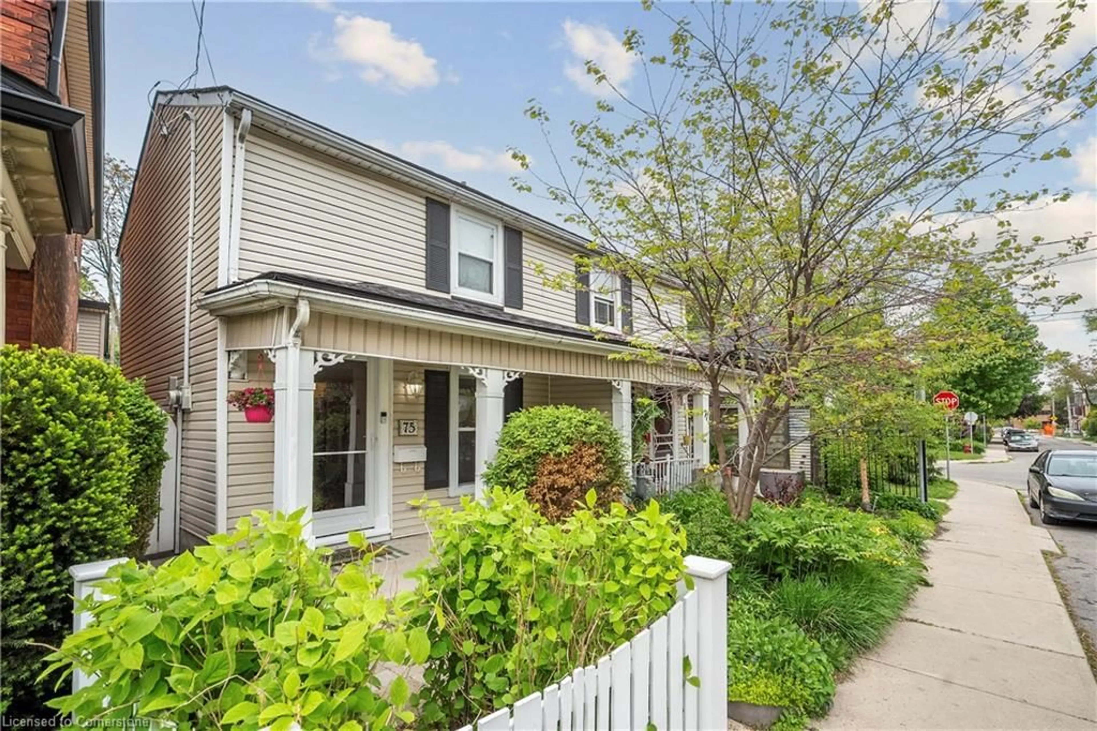 Home with vinyl exterior material, street for 75 Ray St, Hamilton Ontario L8R 2X7