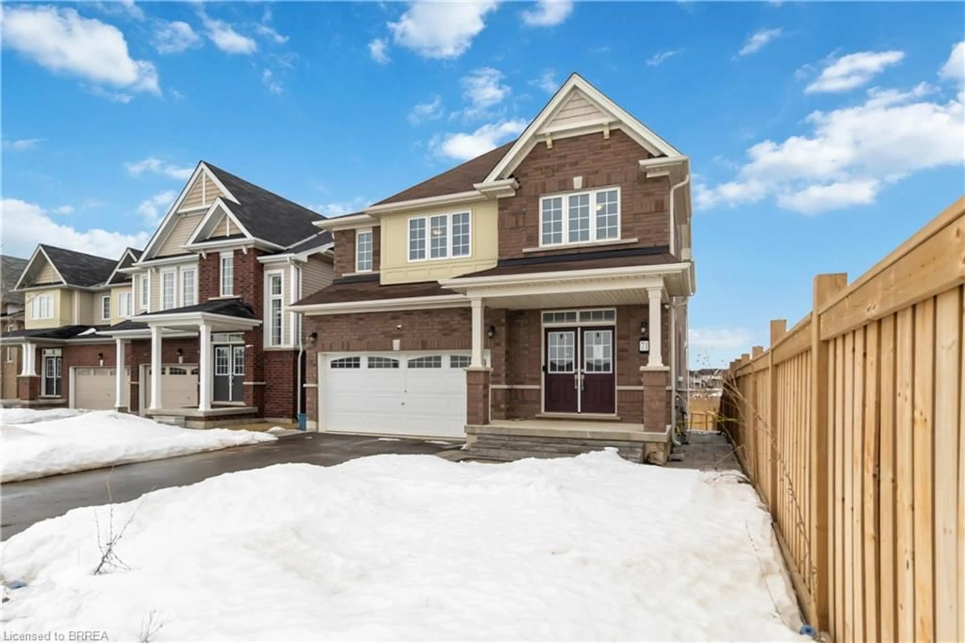Home with brick exterior material, street for 71 Anderson Rd, Brantford Ontario N3T 5L5
