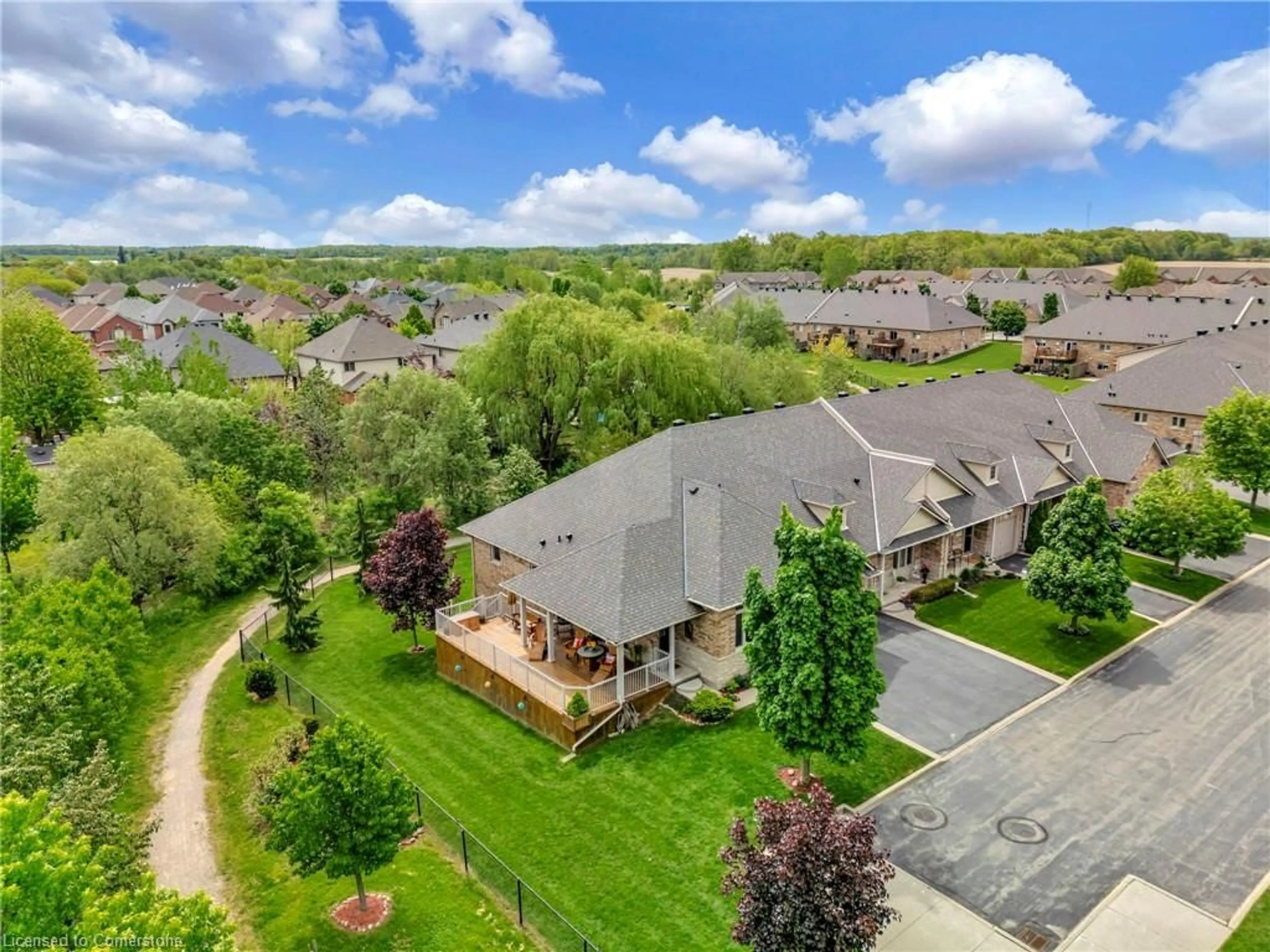 A pic from outside/outdoor area/front of a property/back of a property/a pic from drone, unknown for 310 Southbrook Dr #10, Binbrook Ontario L0R 1C0