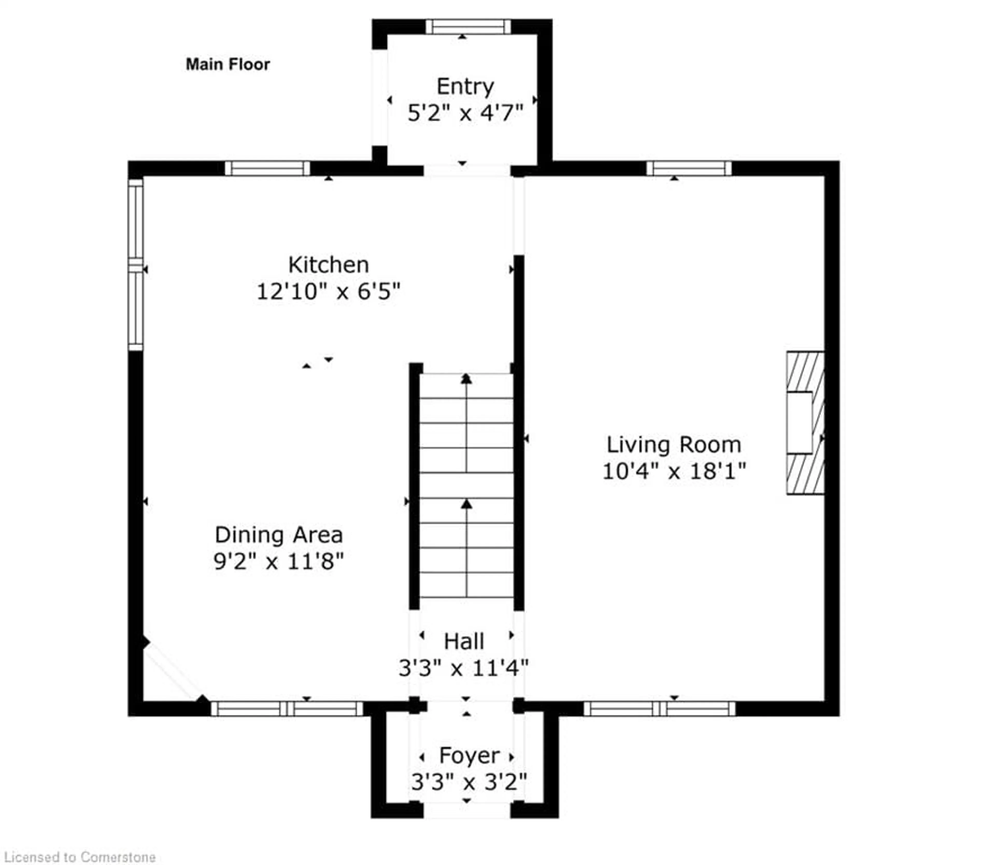 Floor plan for 234 Waterloo St, Kitchener Ontario N2H 3W1