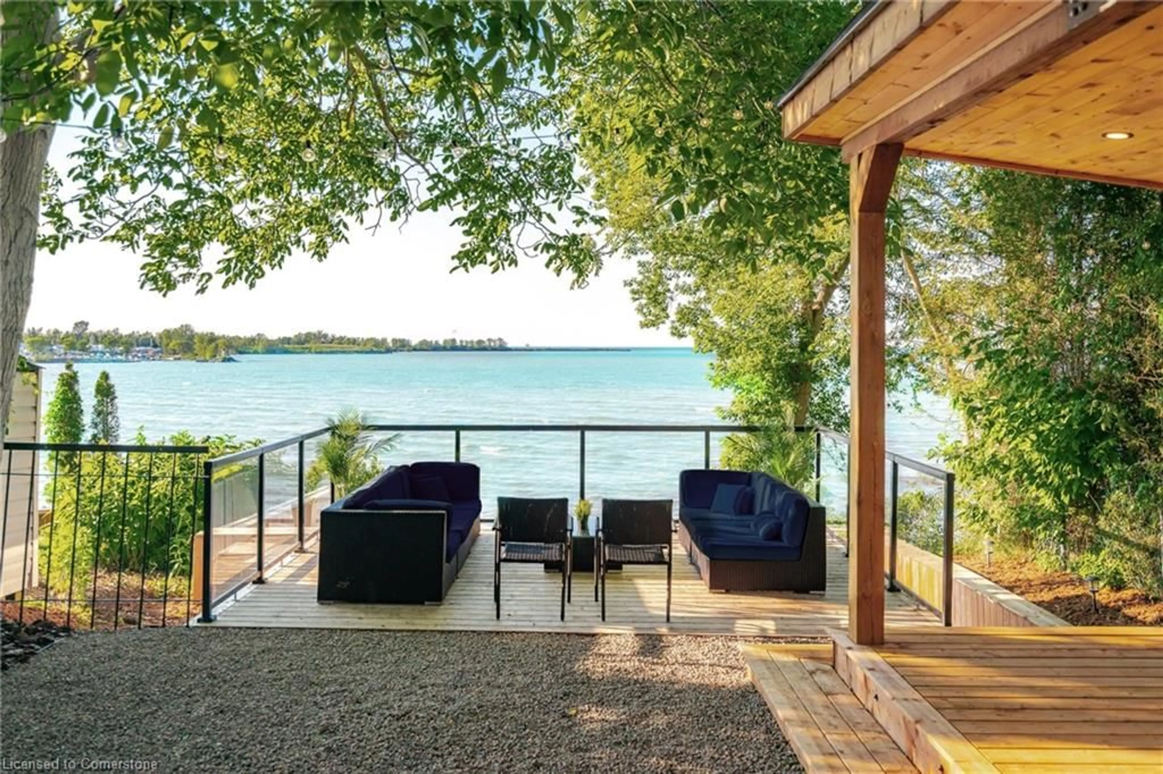 Patio, water/lake/river/ocean view for 51 Lakeside Dr, St. Catharines Ontario L2M 1P3
