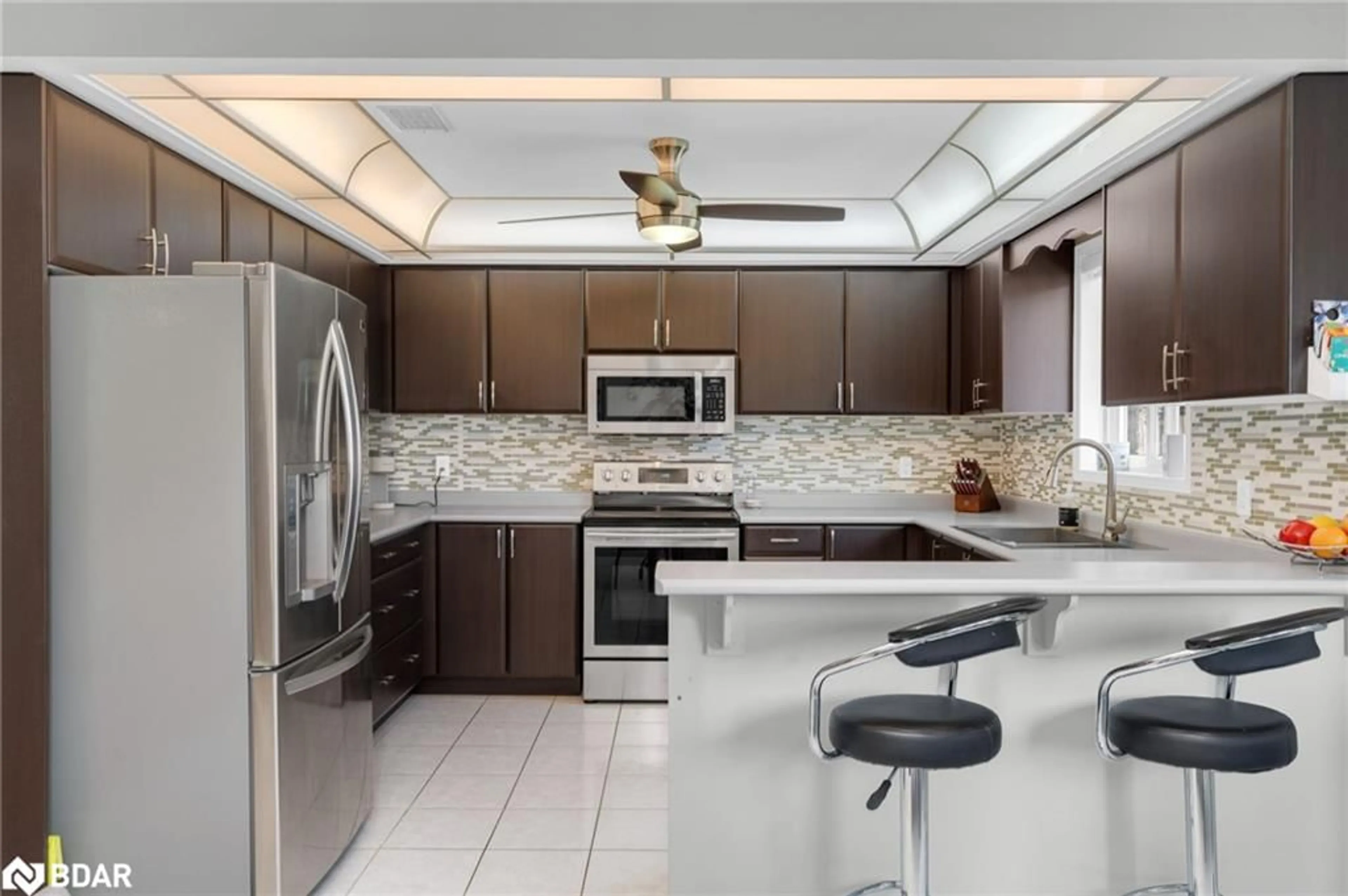 Contemporary kitchen, ceramic/tile floor for 36 Benson Dr, Barrie Ontario L4N 7Y1