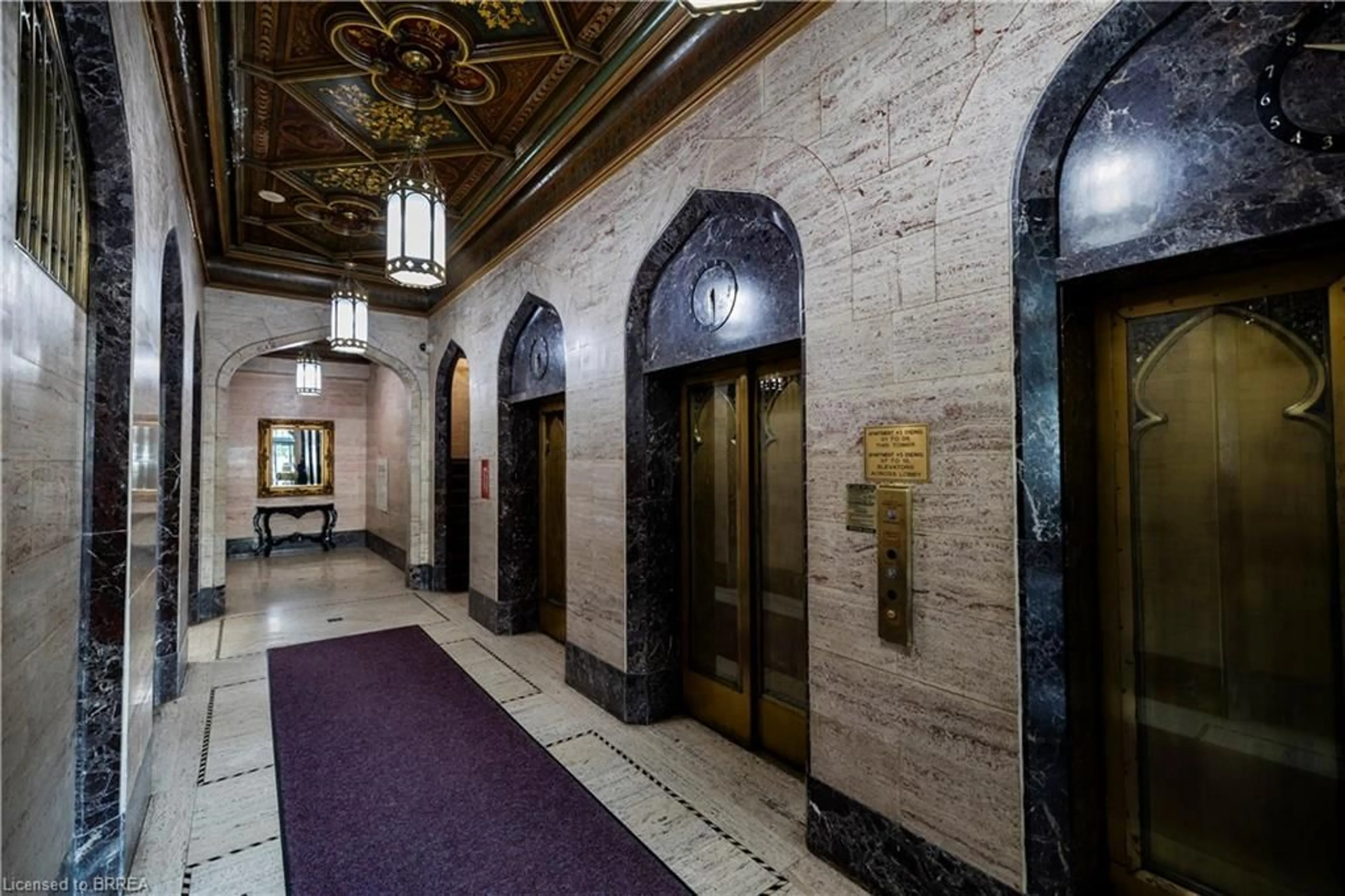 Indoor foyer for 36 James St #1405, Hamilton Ontario L8P 4W4
