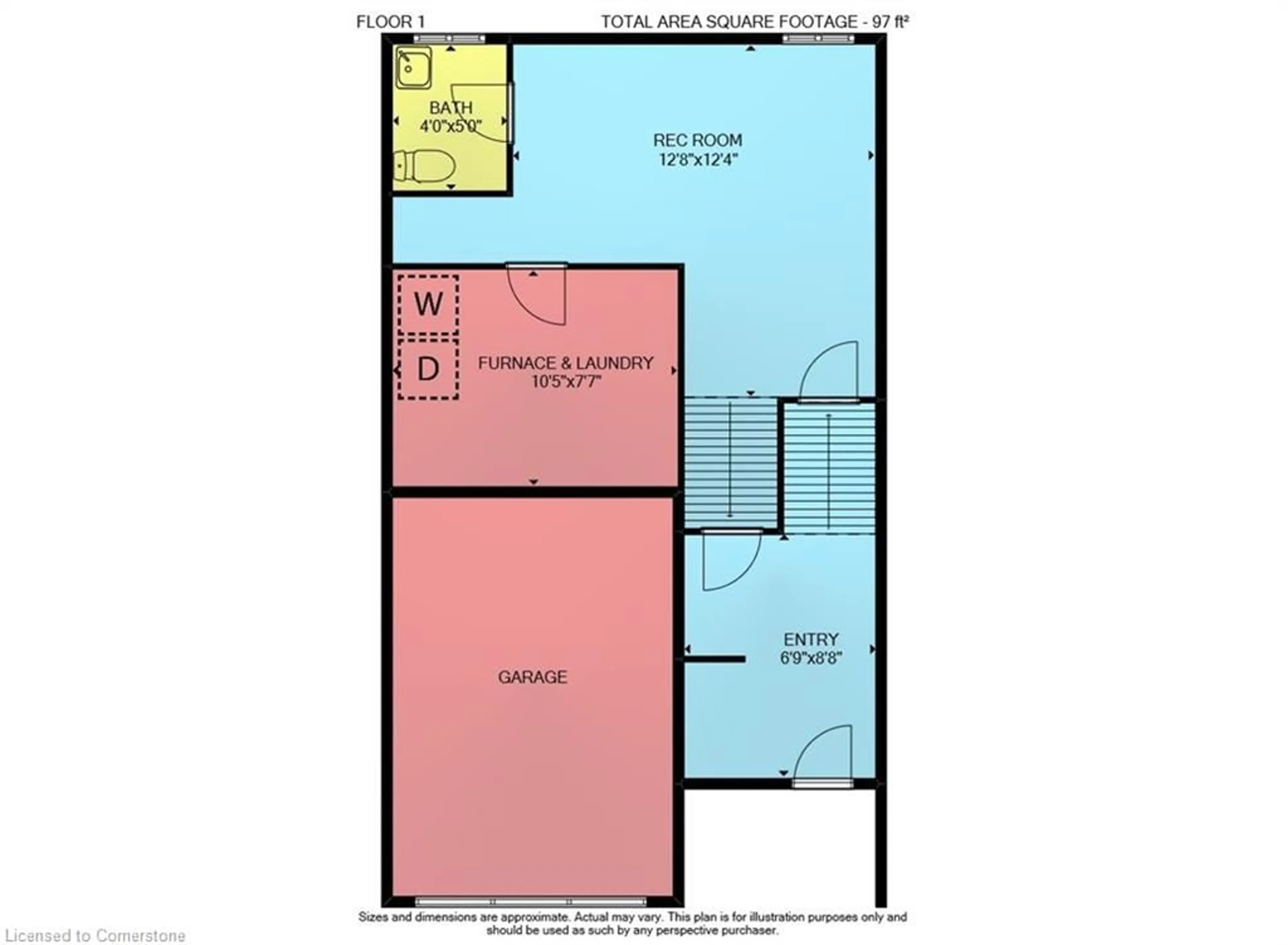 Floor plan for 444 Stone Church St #T3, Hamilton Ontario L9B 1R1