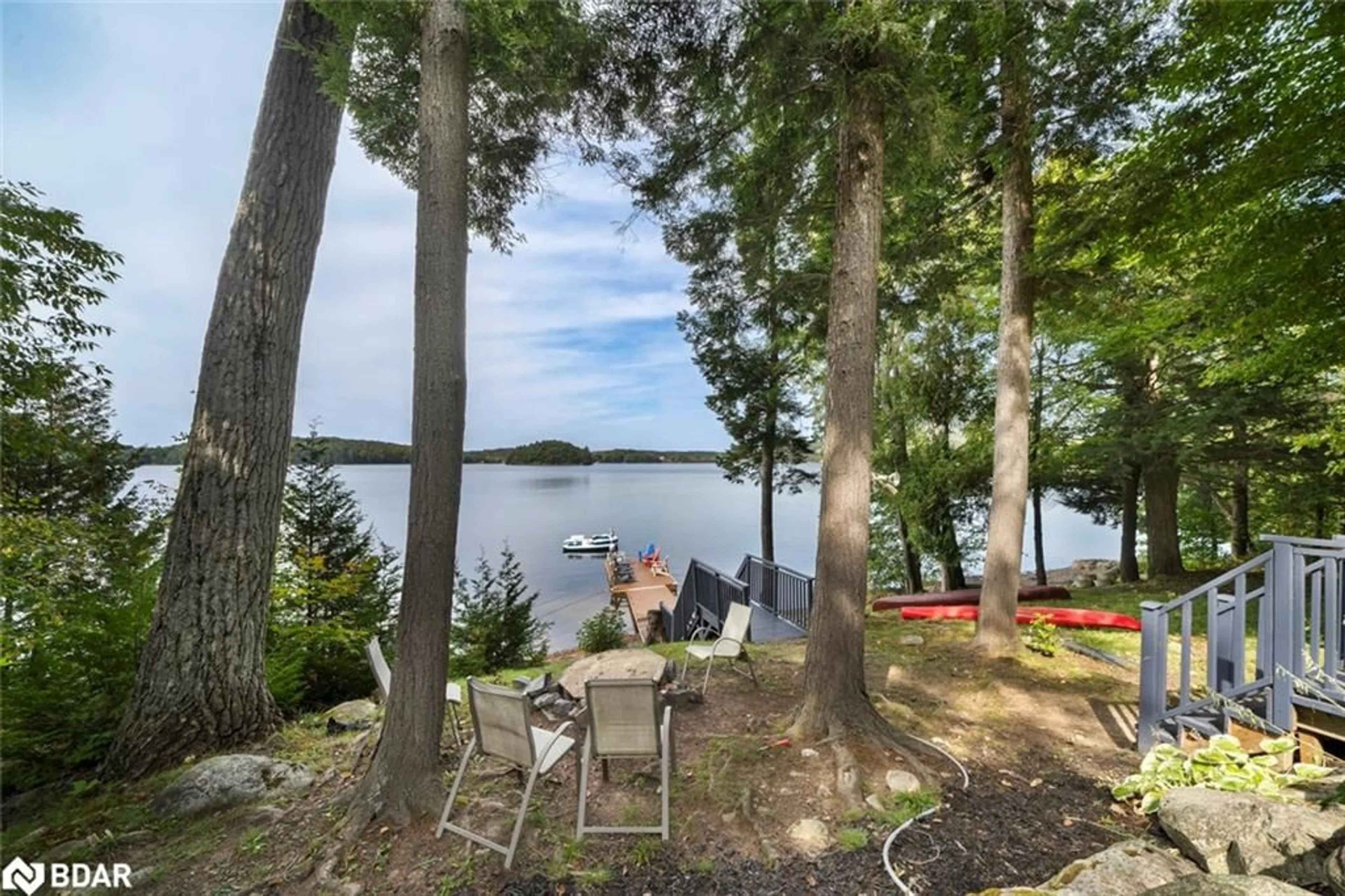Patio, water/lake/river/ocean view for 1202 Windermere Rd #12, Windermere Ontario P0B 1M0