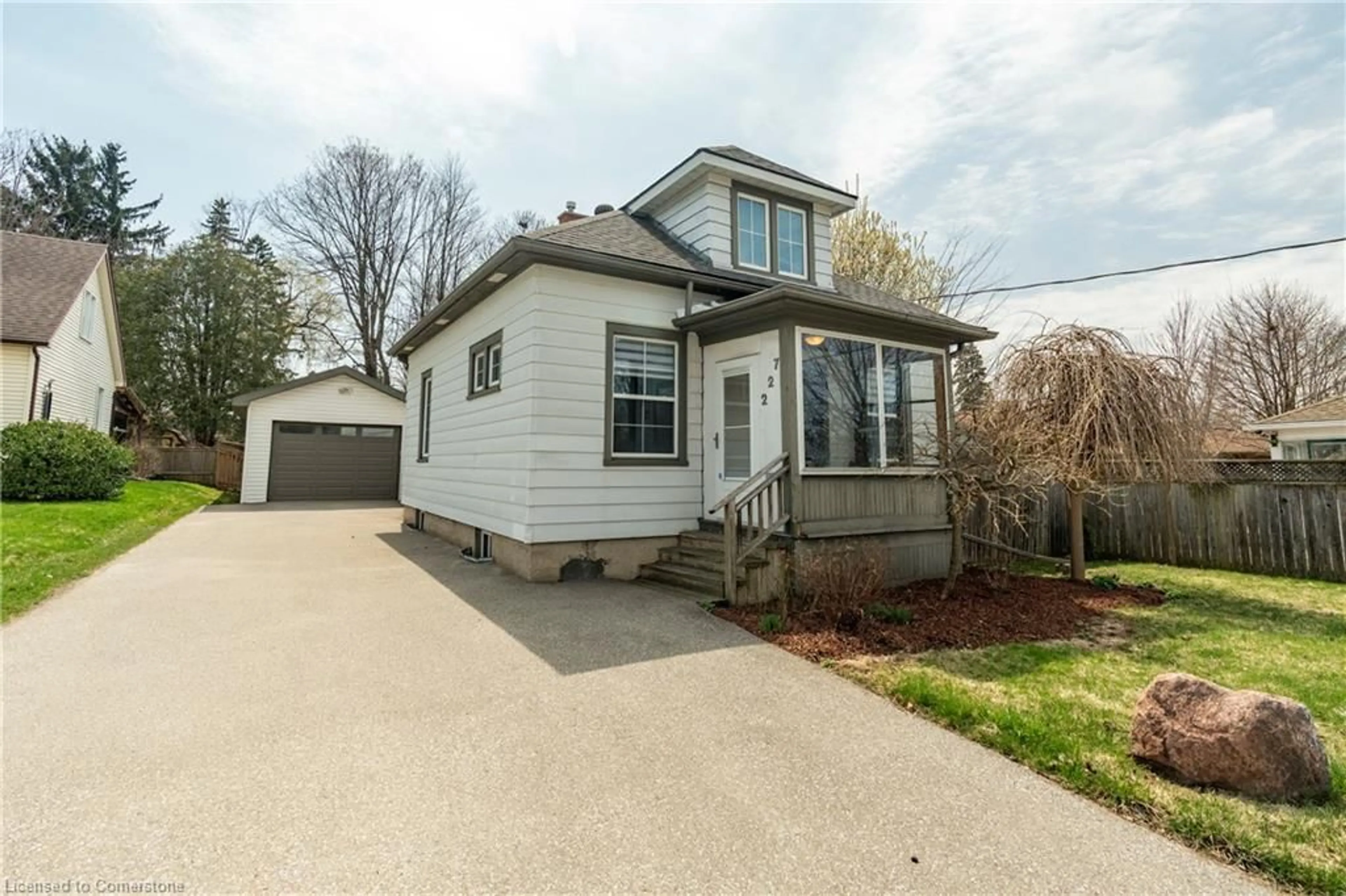 Home with vinyl exterior material, street for 227 Bridgeport Rd, Waterloo Ontario N2J 2K7