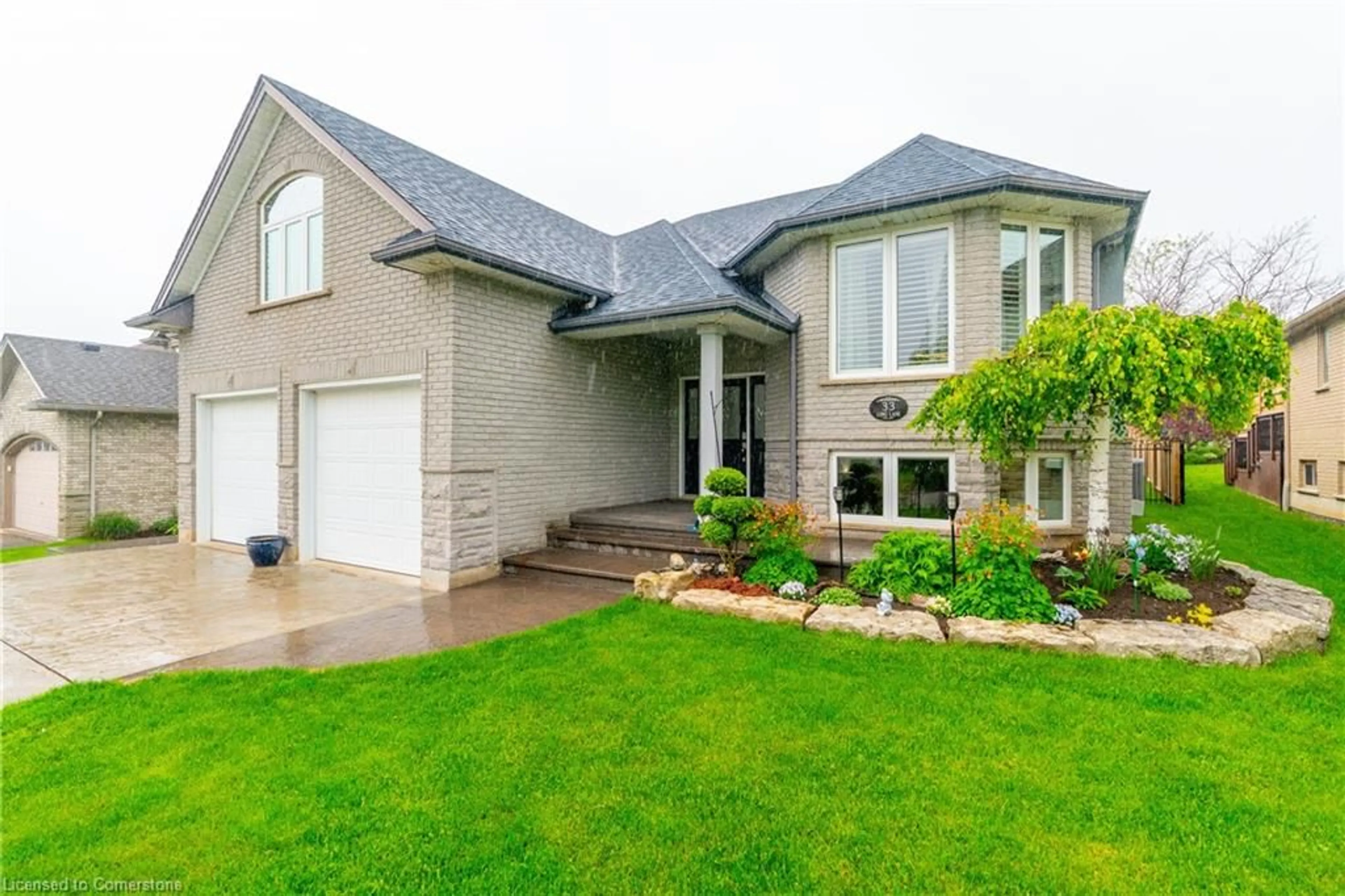 Home with vinyl exterior material, street for 33 Long Lane, Paris Ontario N3L 4E9