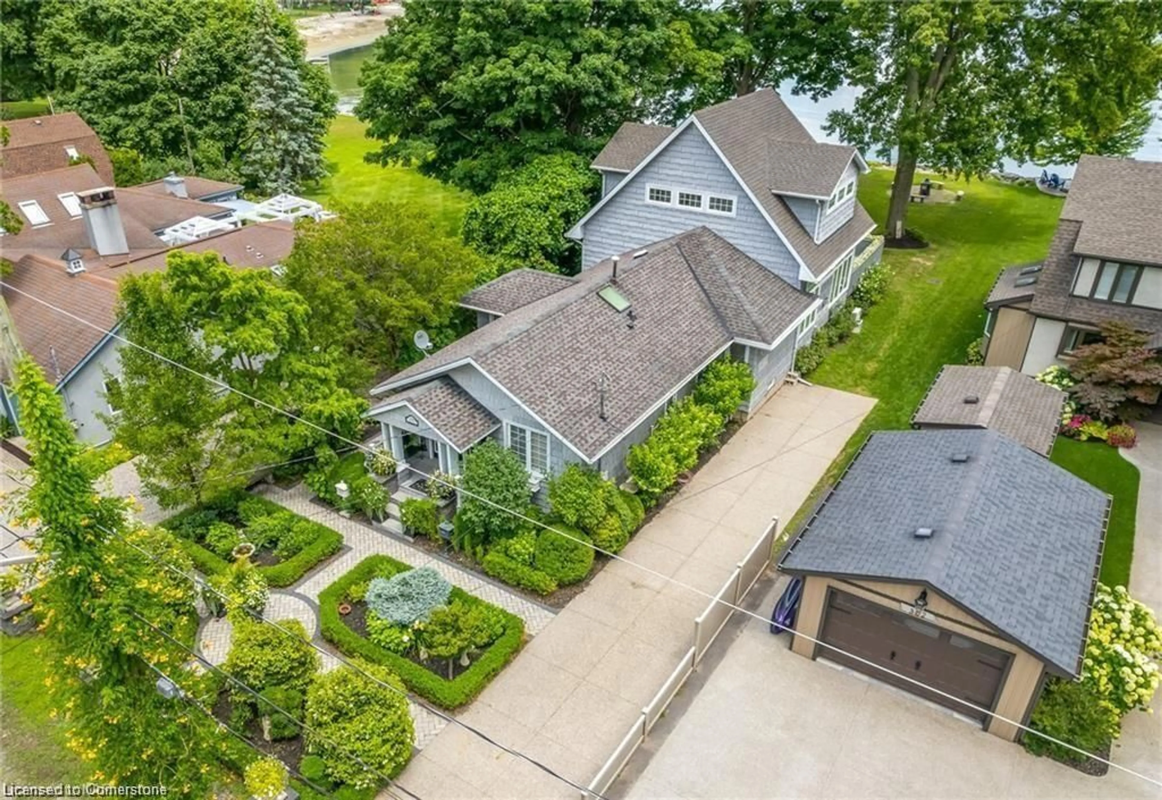 A pic from outside/outdoor area/front of a property/back of a property/a pic from drone, street for 294 Prospect Point Rd, Ridgeway Ontario L0S 1N0