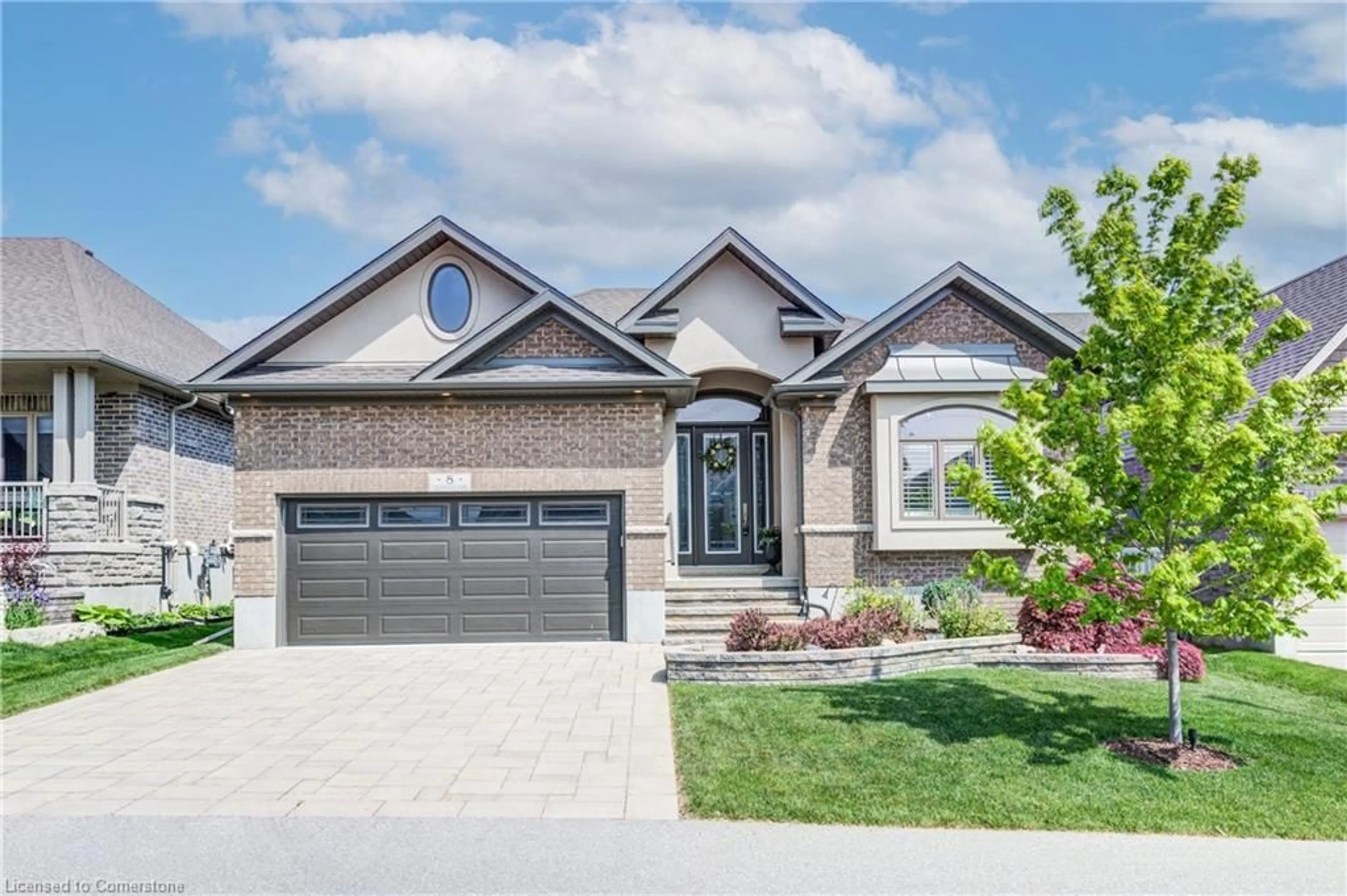 Home with brick exterior material, street for 8 Loganville Lane, New Hamburg Ontario N3A 0G2