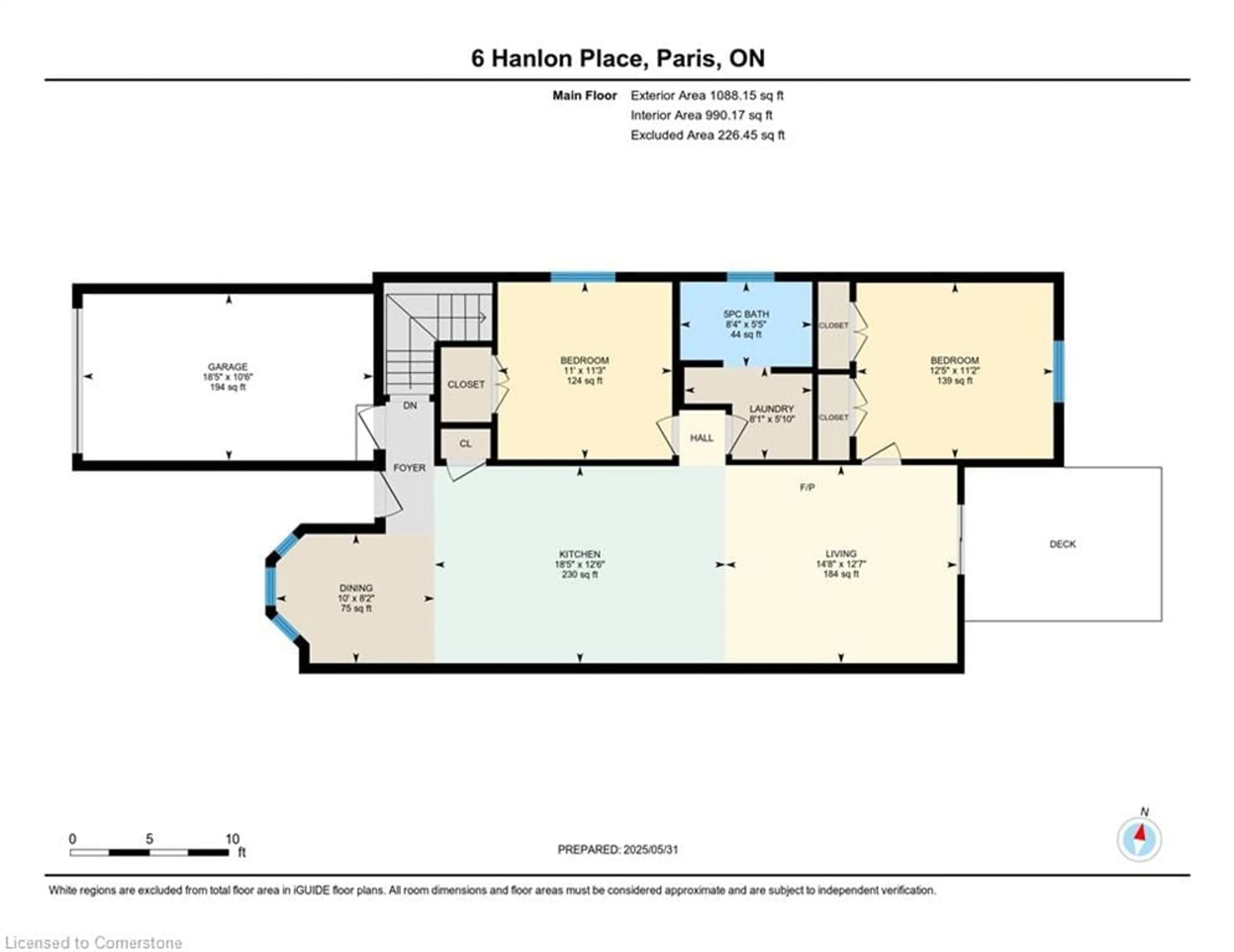 Floor plan for 6 Hanlon Pl, Paris Ontario N3L 3E3