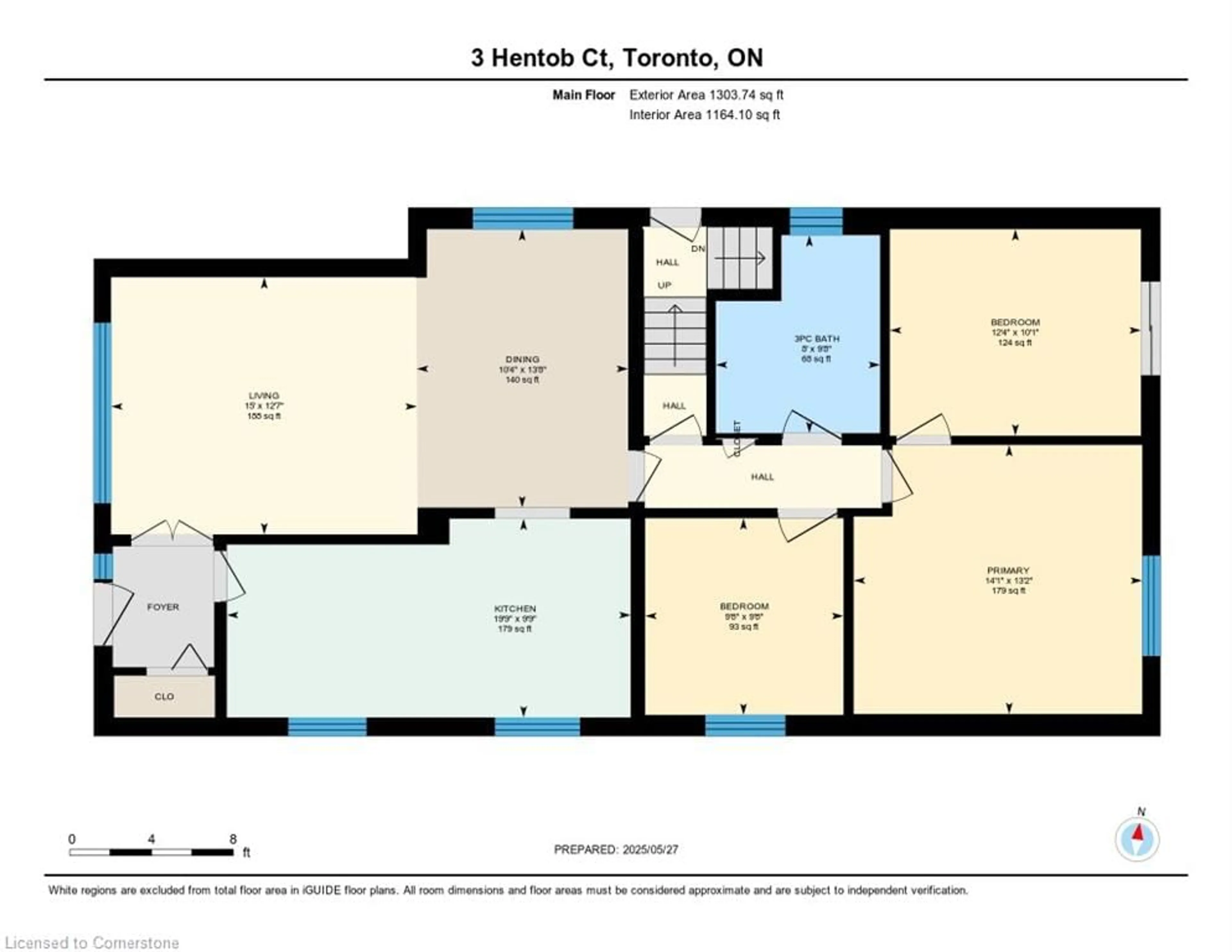 Floor plan for 3 Hentob Crt, Etobicoke Ontario M9V 2W9