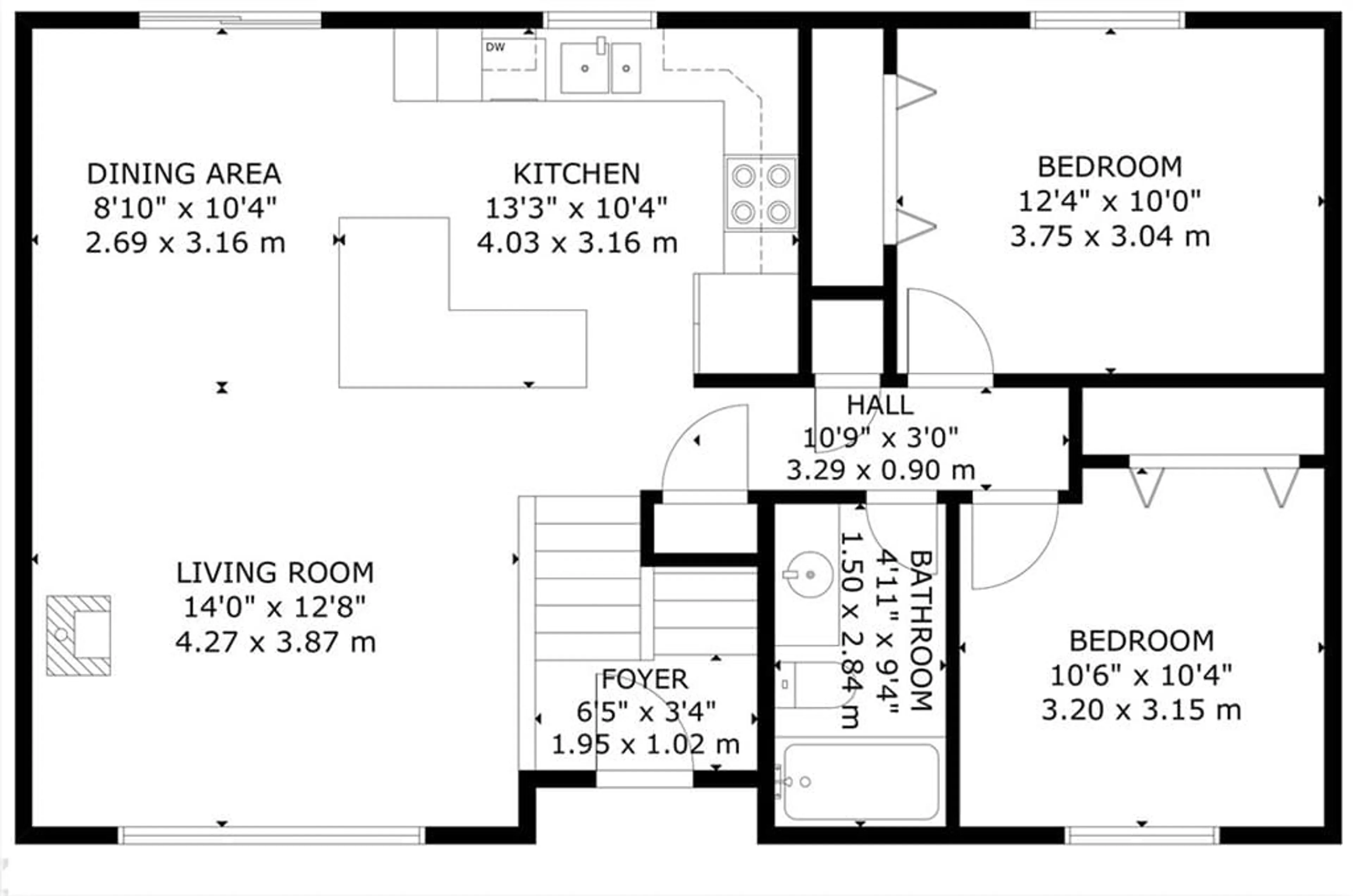 Floor plan for 711 Hatton Ave, Bridgenorth Ontario K0L 1H0