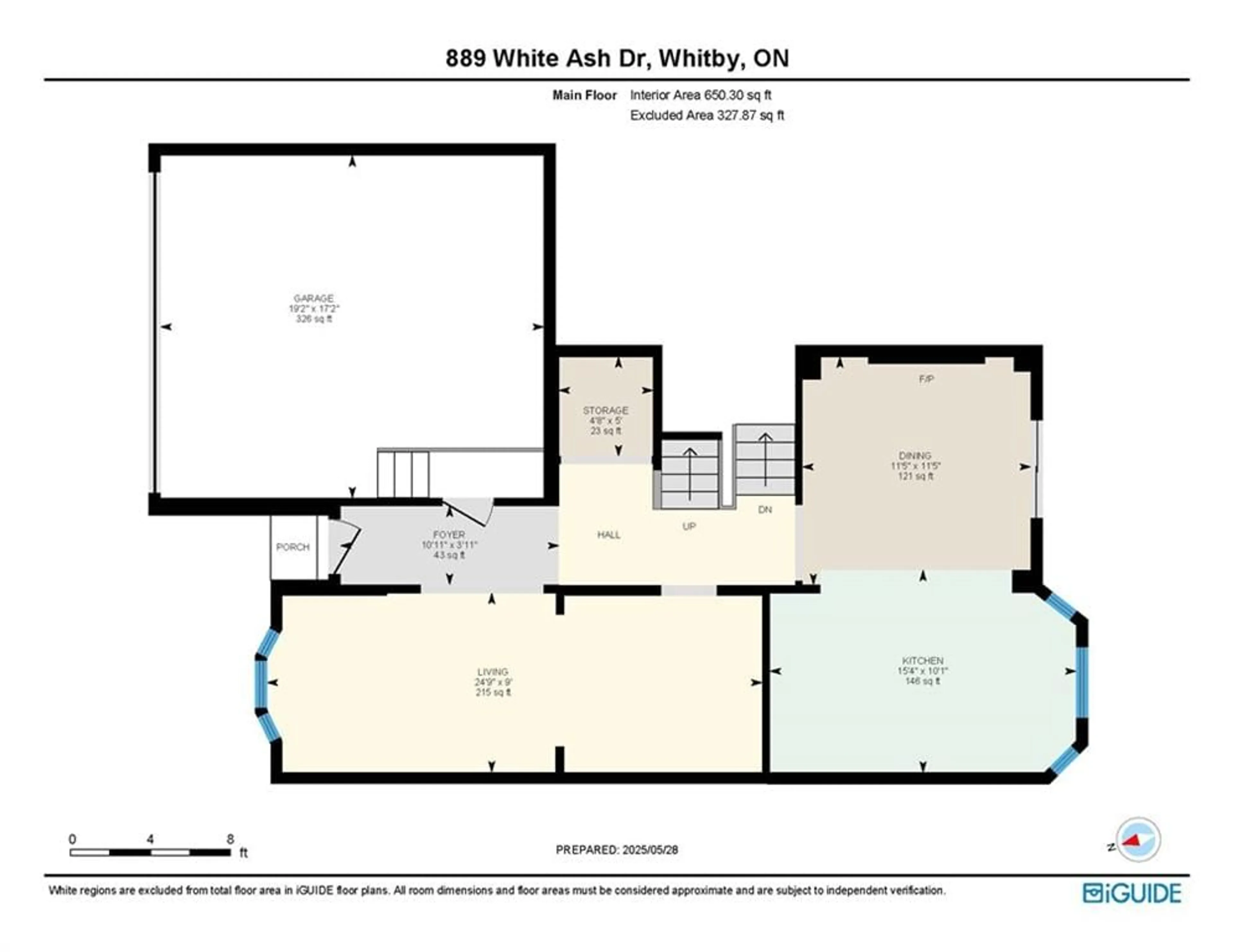 Floor plan for 889 White Ash Dr, Whitby Ontario L1N 7S7