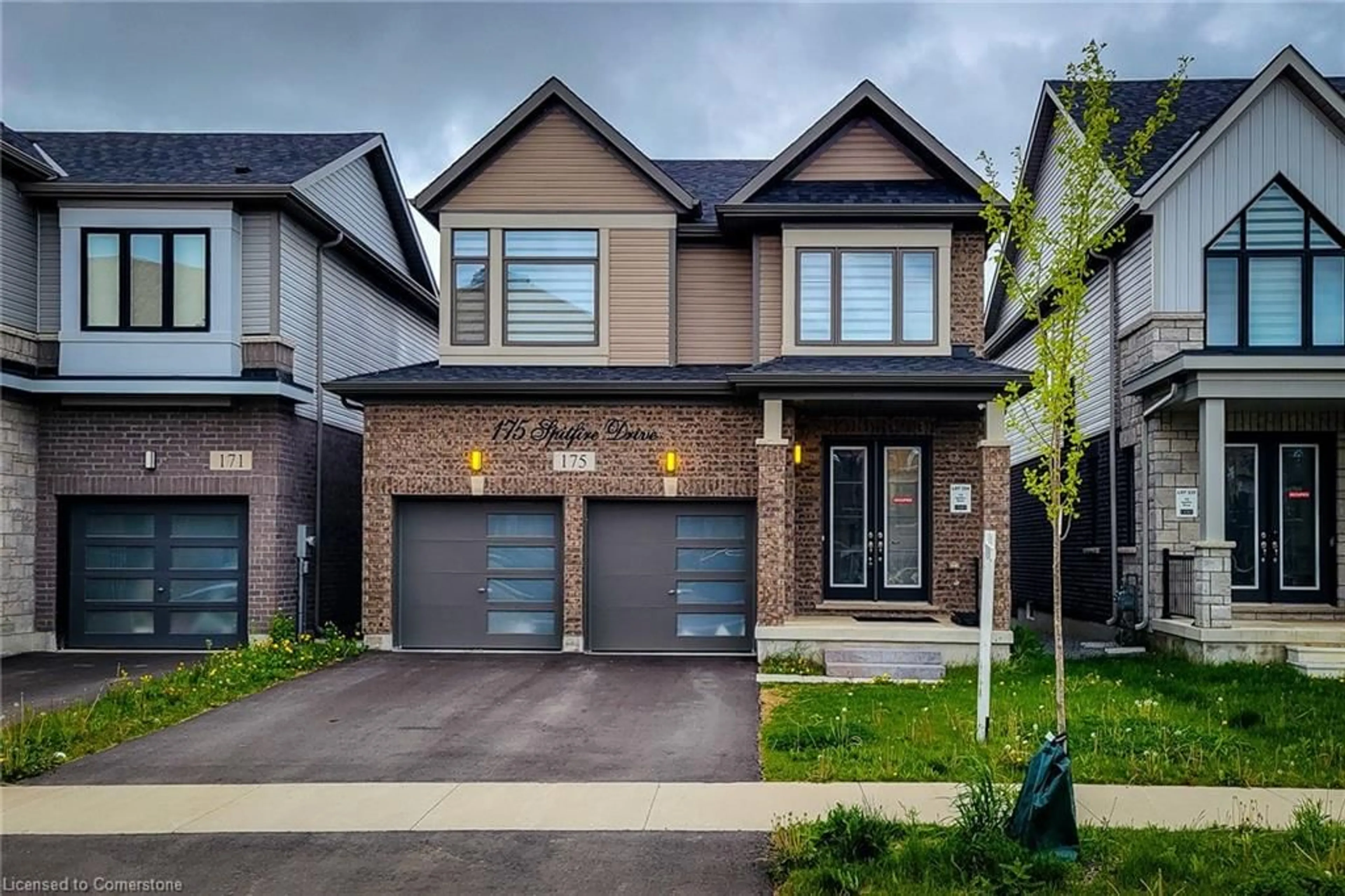 Home with brick exterior material, street for 175 Spitfire Dr, Mount Hope Ontario L0R 1W0