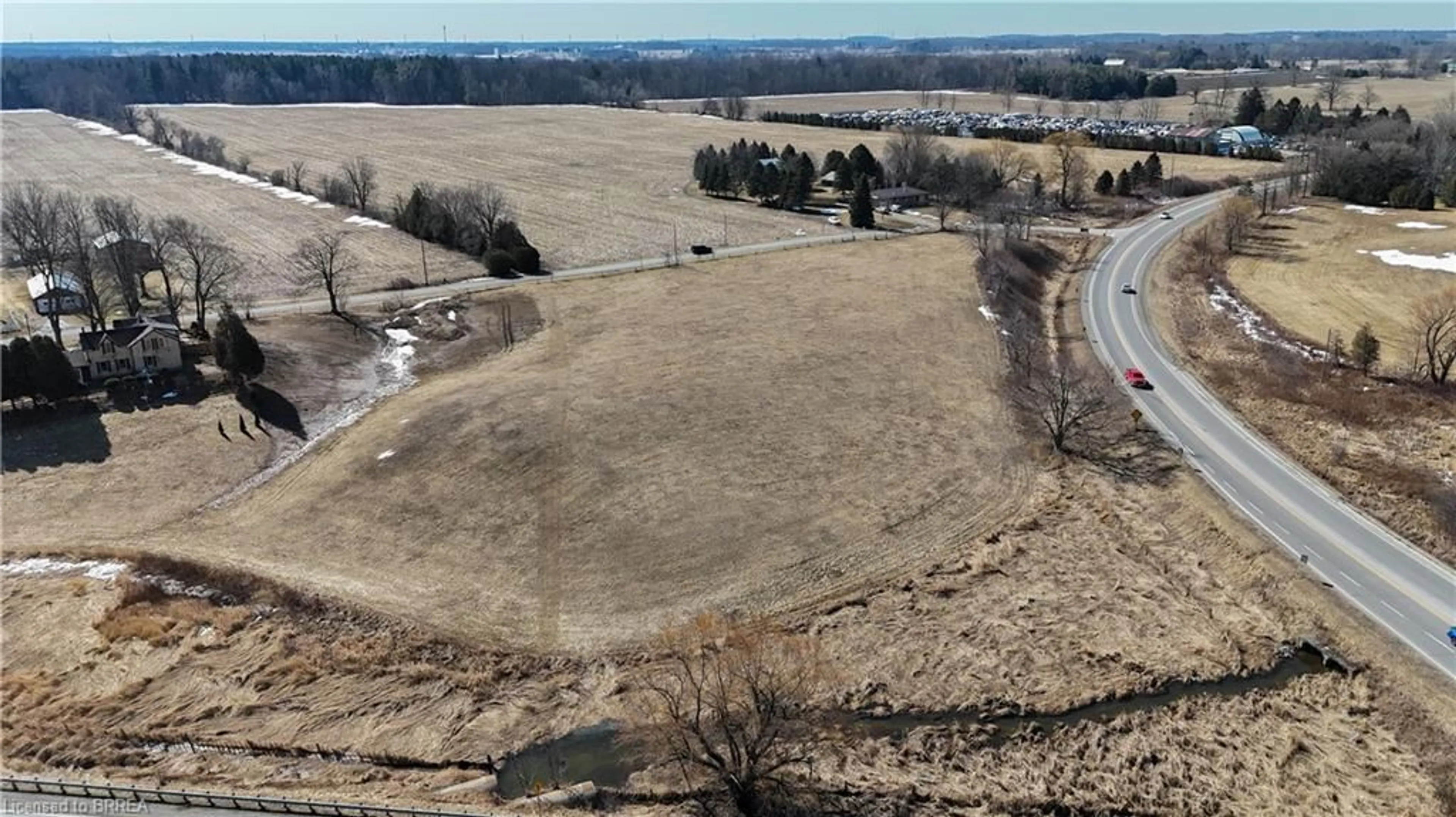 A pic from outside/outdoor area/front of a property/back of a property/a pic from drone, unknown for 8 Campbell Dr, Mount Pleasant Ontario N0E 1K0
