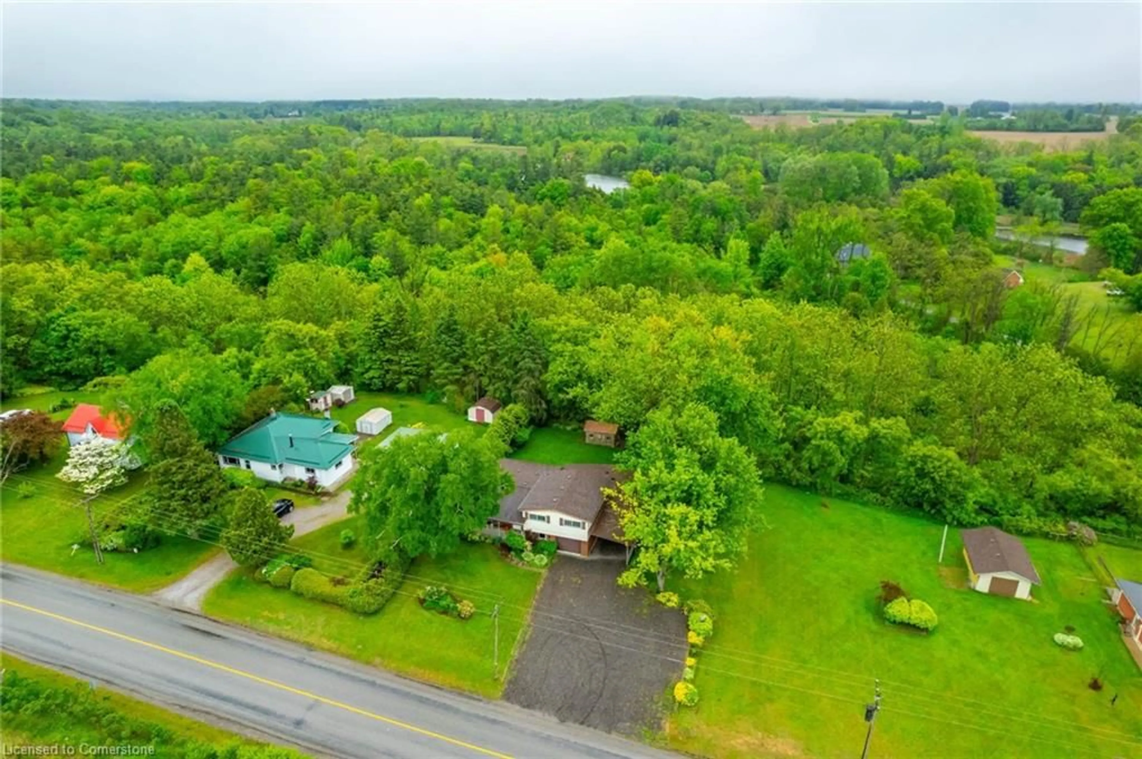 A pic from outside/outdoor area/front of a property/back of a property/a pic from drone, water/lake/river/ocean view for 1712 Vittoria Rd, Vittoria Ontario N0E 1W0