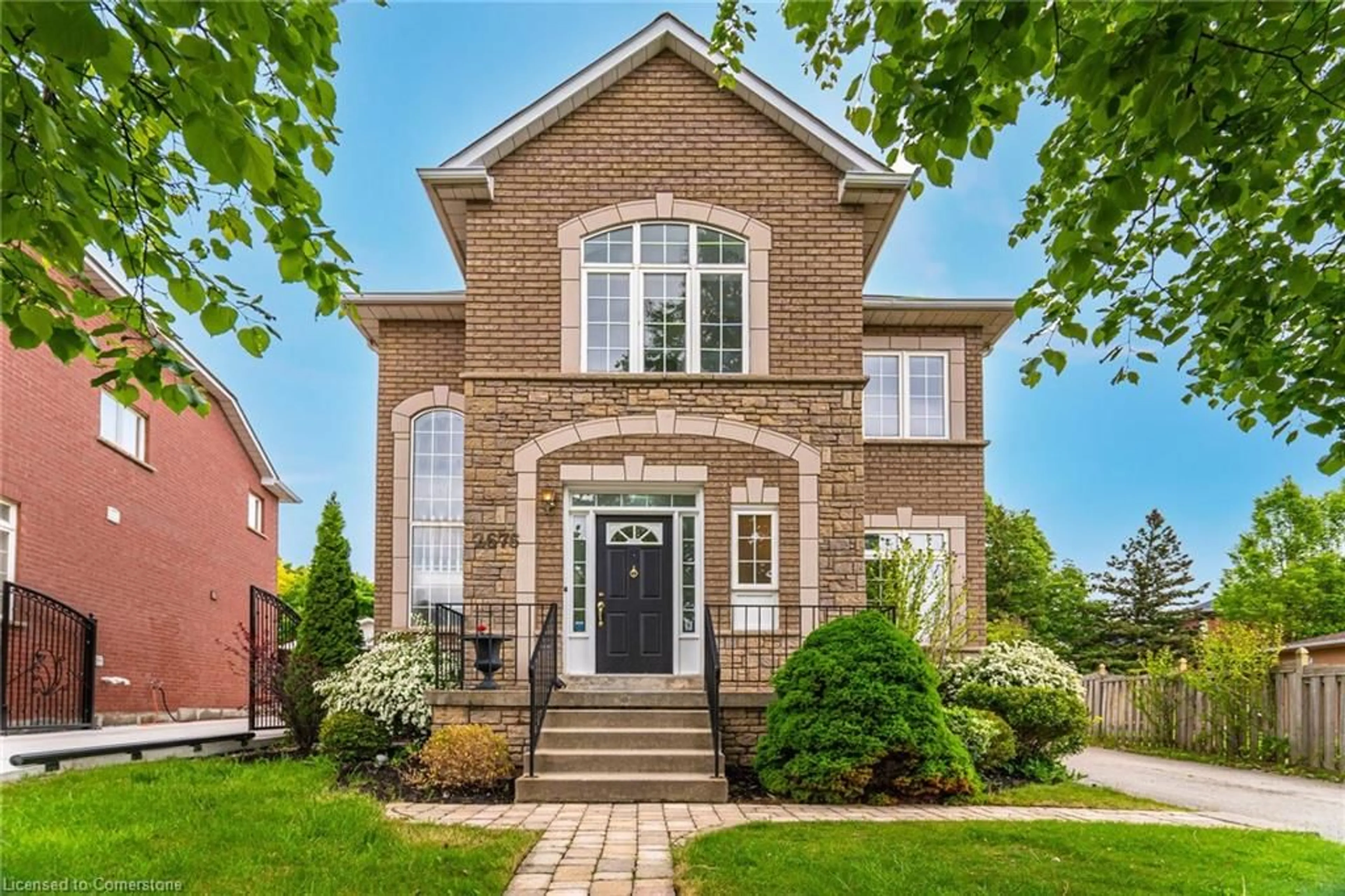 Home with brick exterior material, street for 2676 Castle Hill Cres, Oakville Ontario L6H 6J1