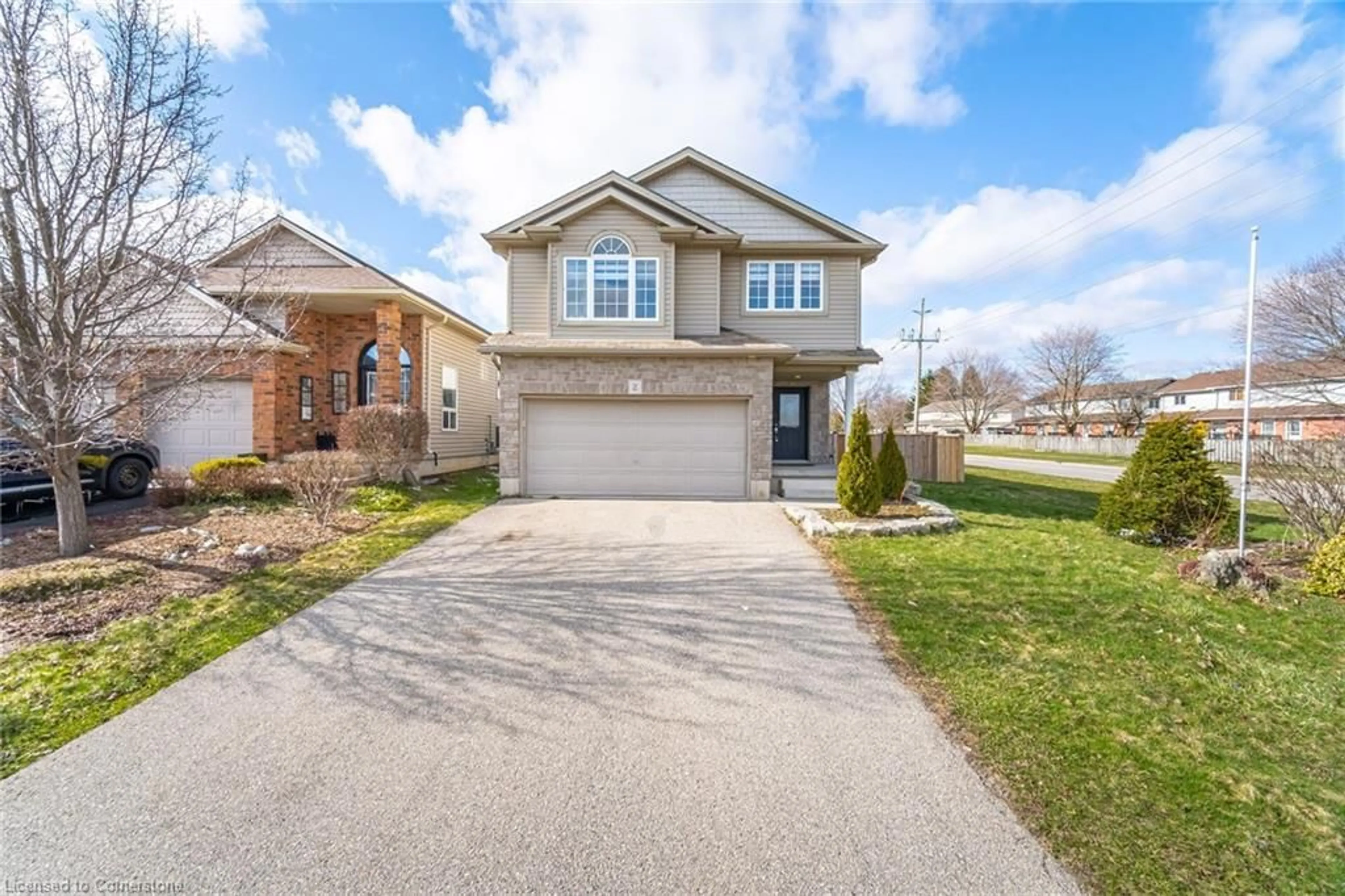 Home with brick exterior material, street for 2 Kerr Cres, Ingersoll Ontario N5C 4H2