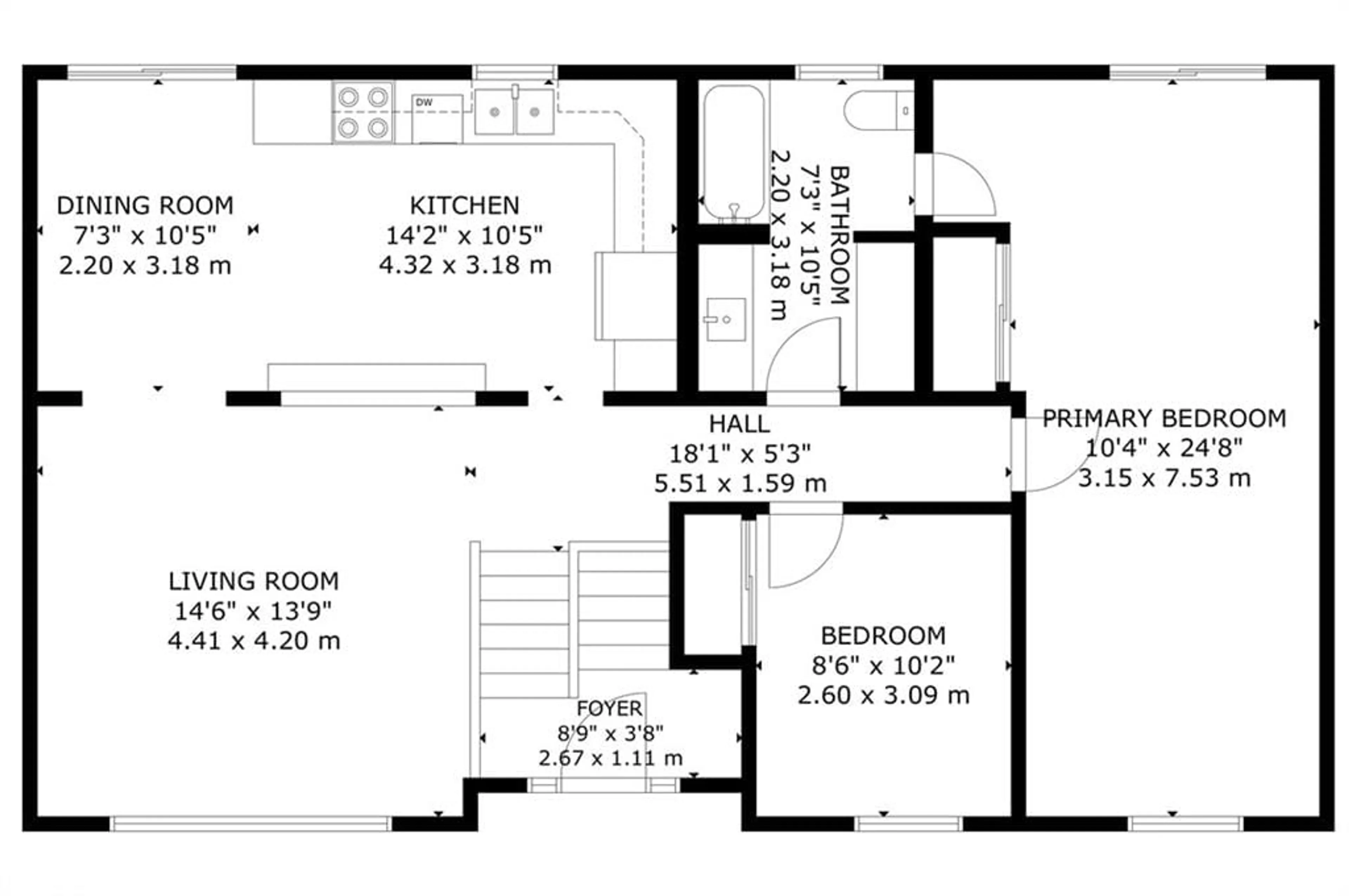 Floor plan for 68 Division Rd, Douro-Dummer Ontario K9J 6Y1