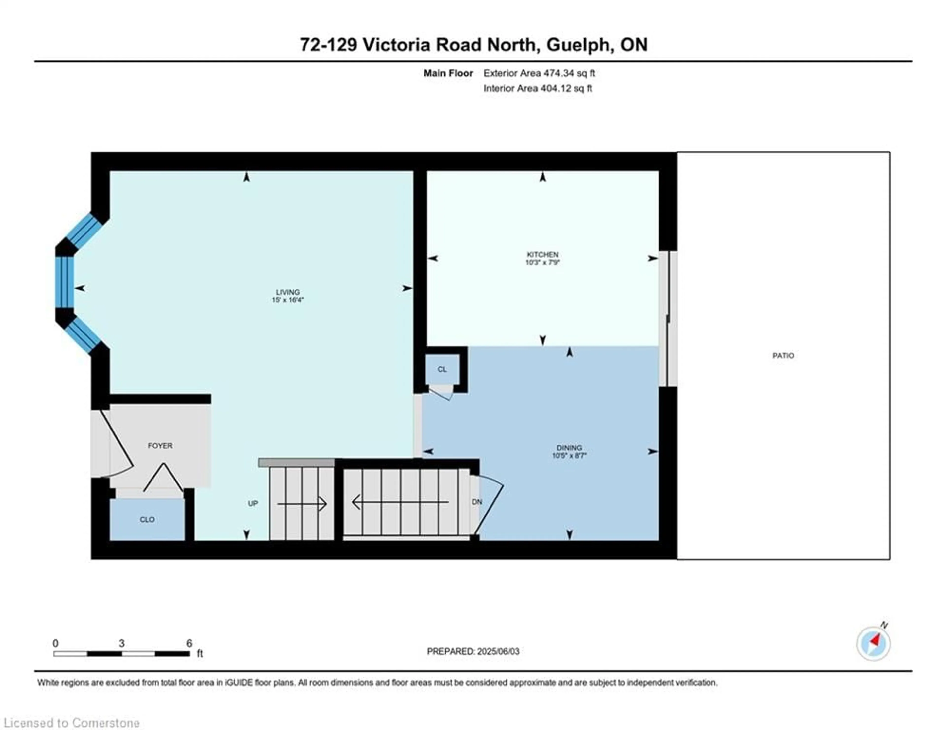 Floor plan for 129 Victoria Rd #72, Guelph Ontario N1E 6T8